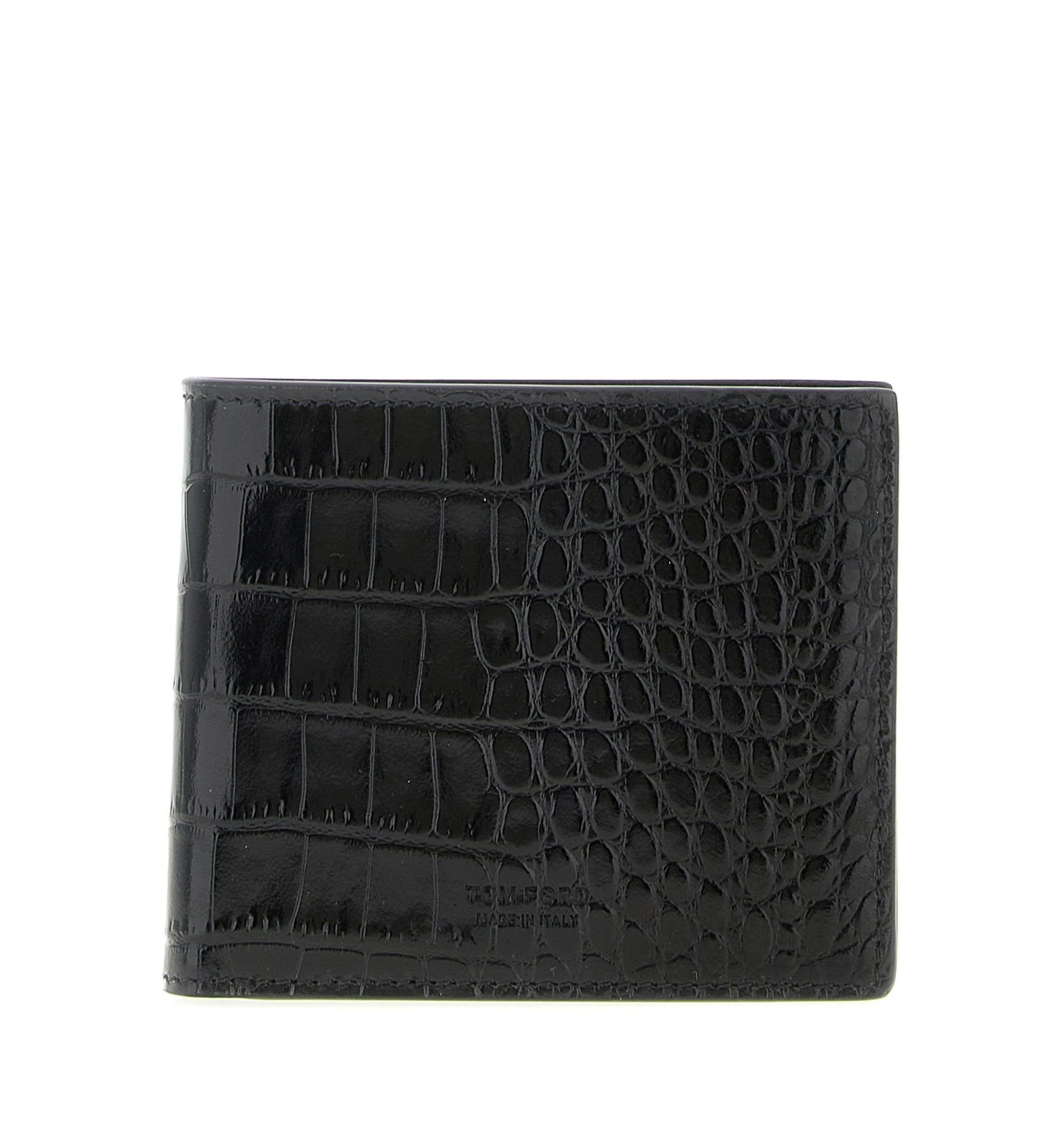 Crocodile-Pattern Bifold Wallet