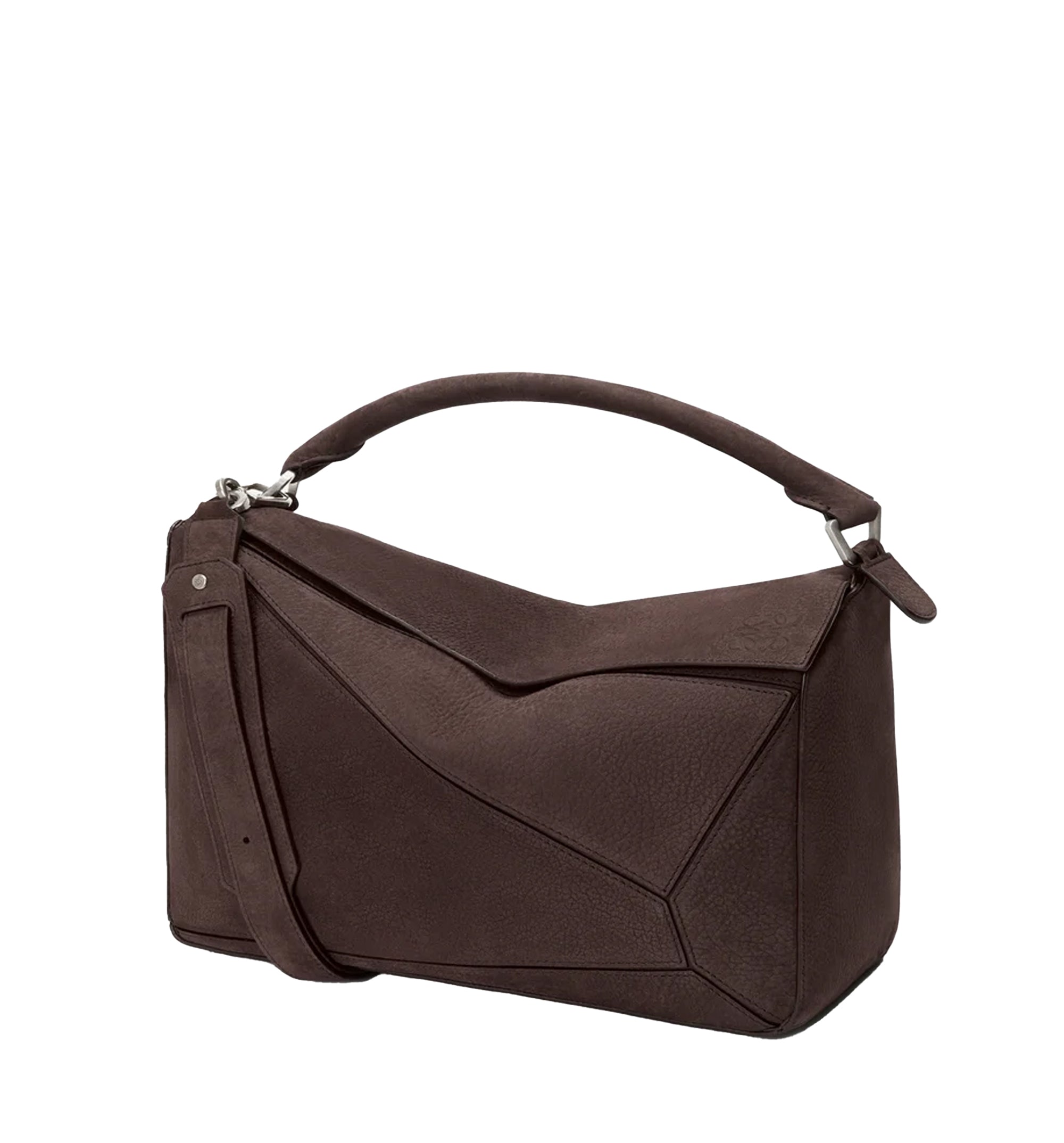 Large Puzzle Edge Bag In Suede Calfskin