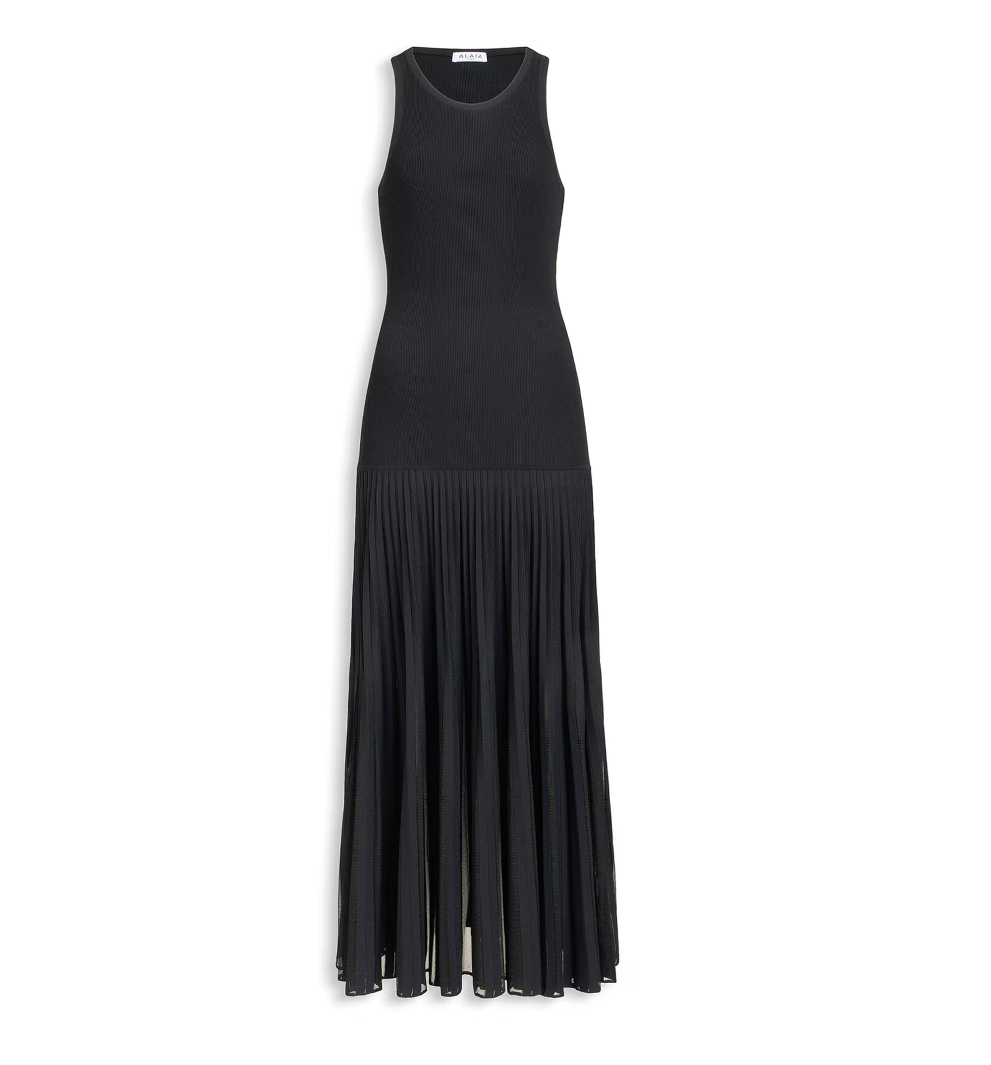 Pleated Sheer Dress