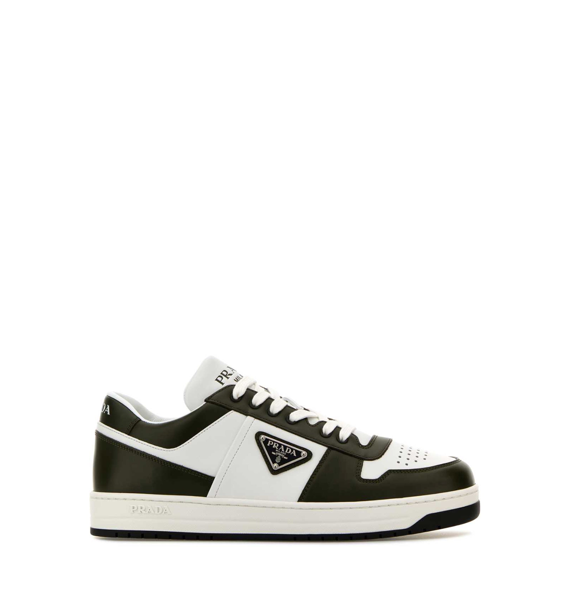 Downtown Two-Tone Leather Sneakers