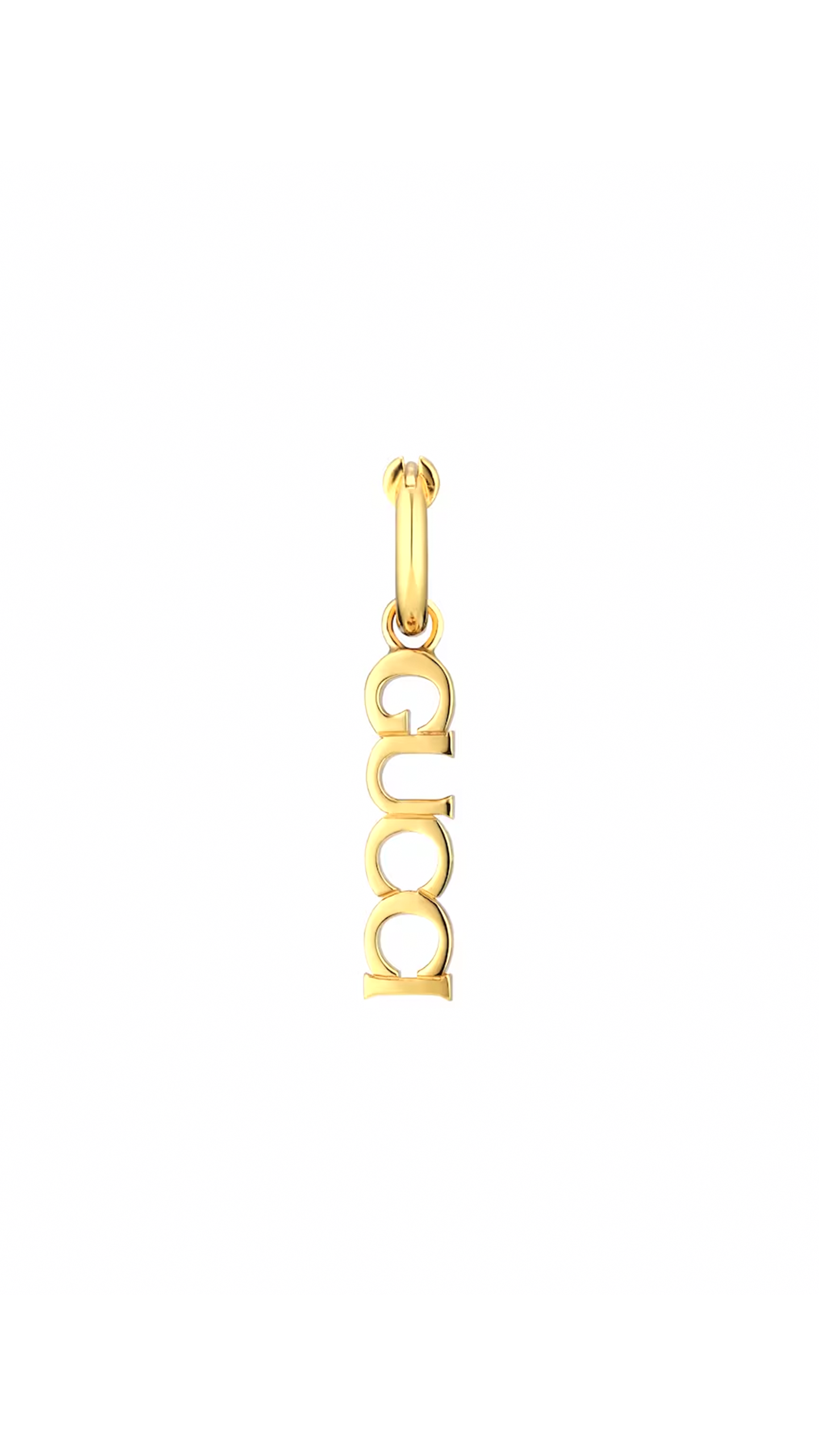 'Gucci' Letter Single Earring - Gold