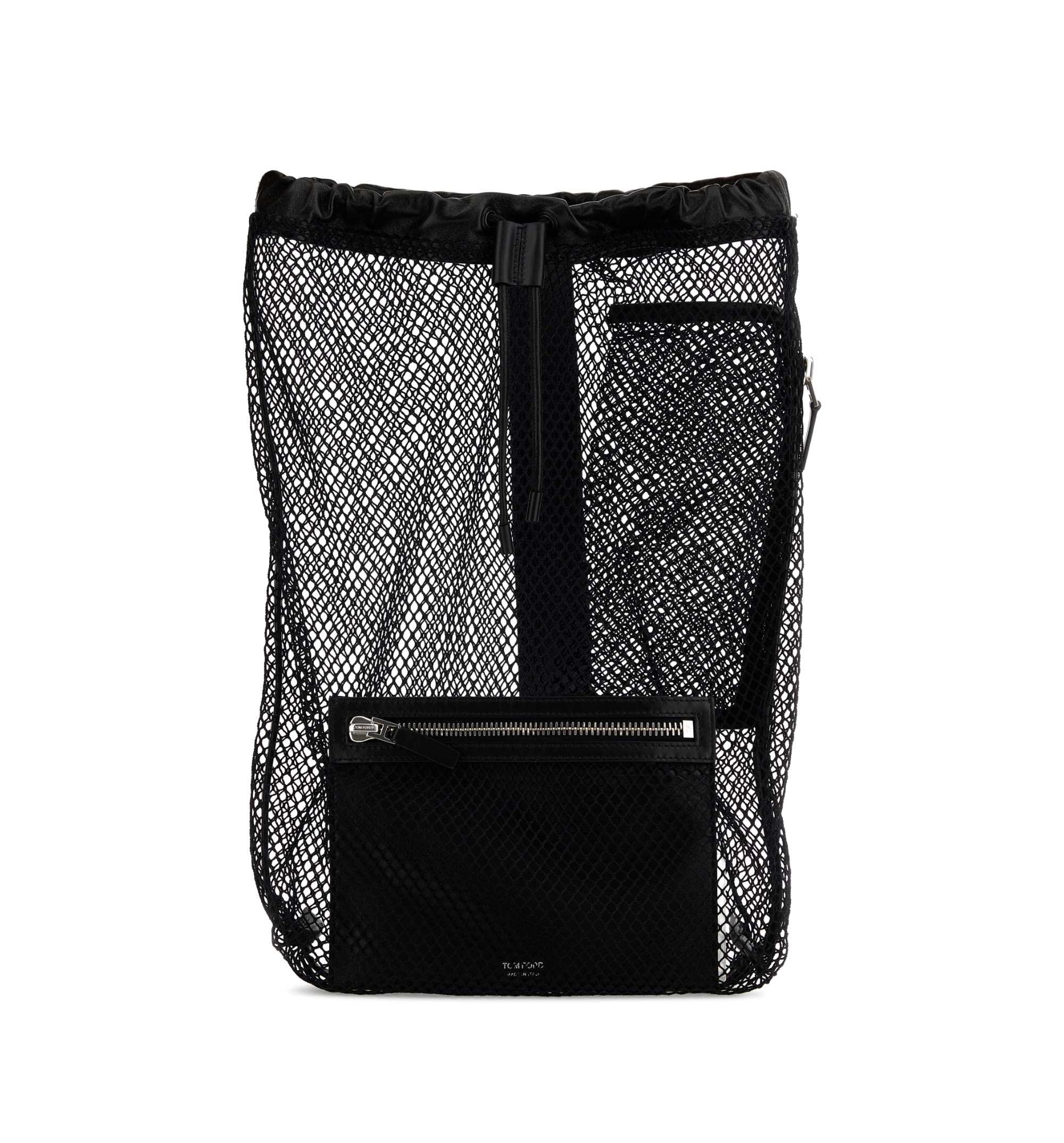 Black Mesh Backpack