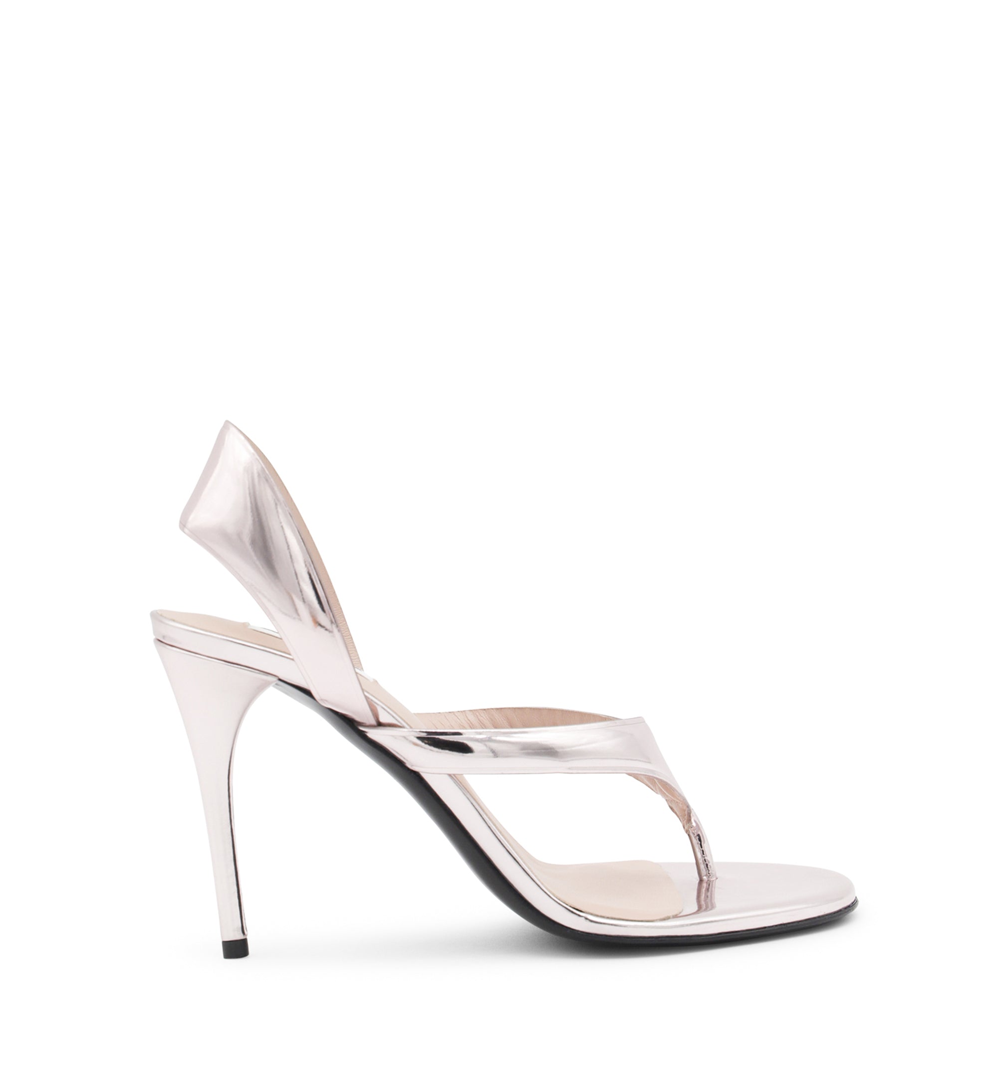 Infradito Sandals in Laminated Leather
