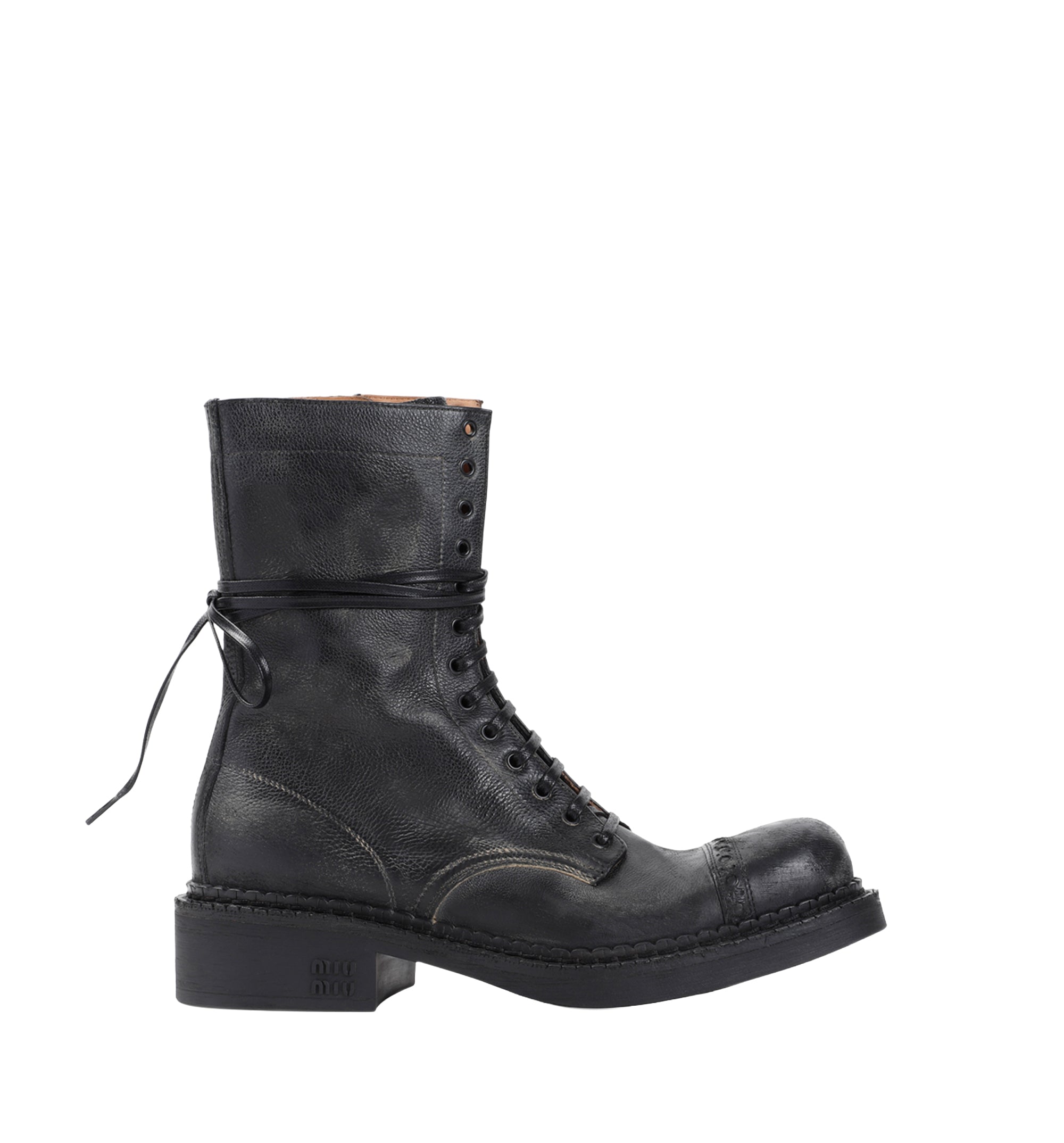 Miu Miu Laced Ankle Boots