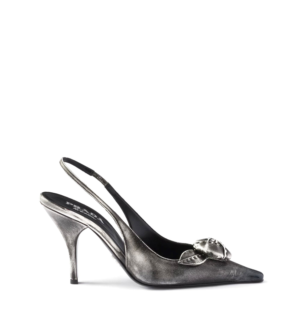 Leather slingback pumps