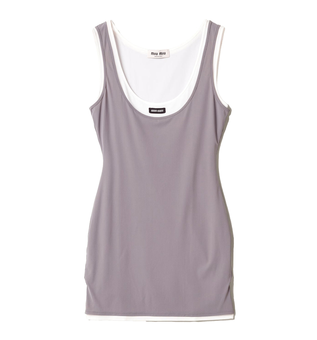 Stretch jersey mini-dress