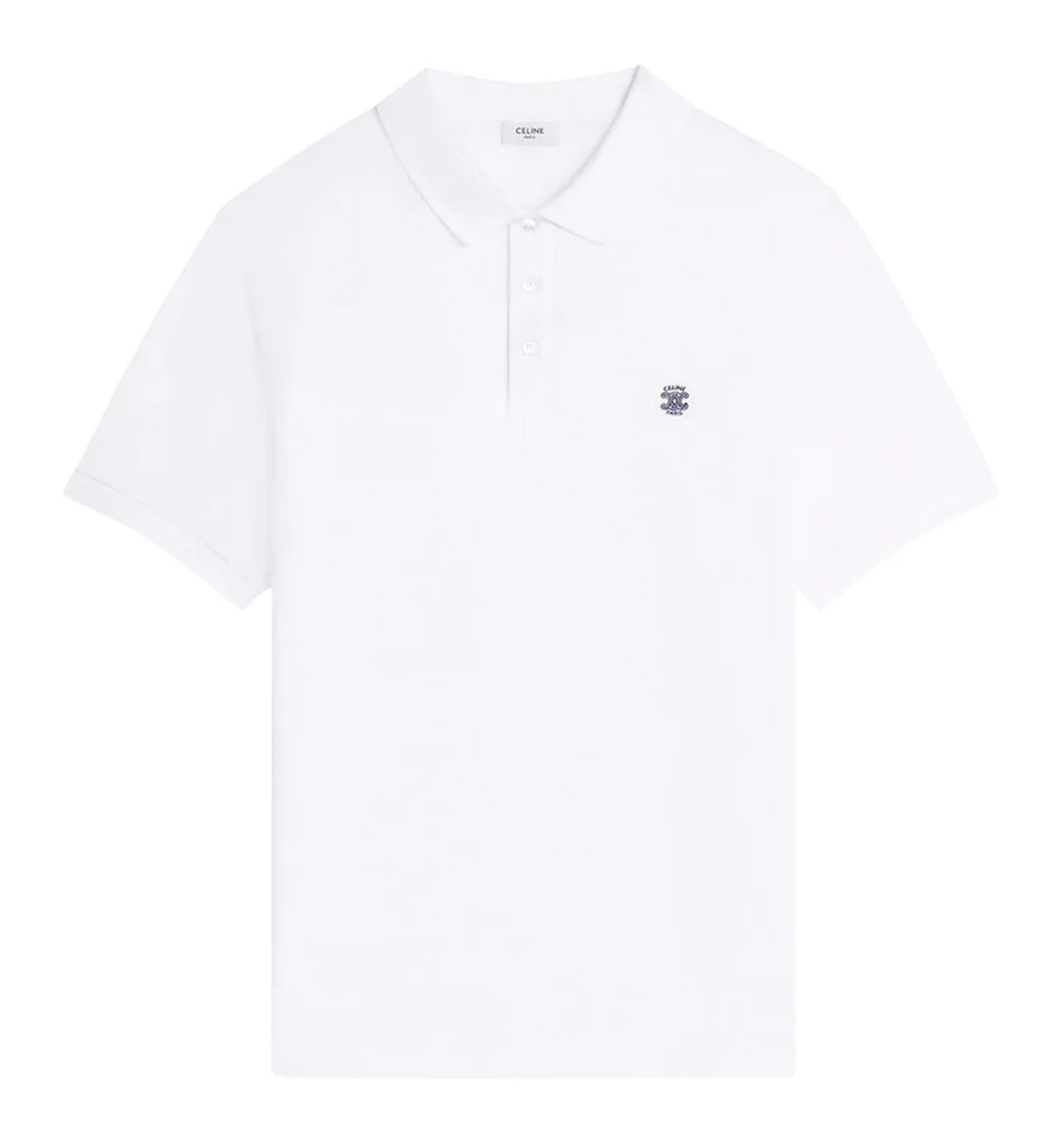 Embroidered Logo Polo Shirt in Cotton Piqué
