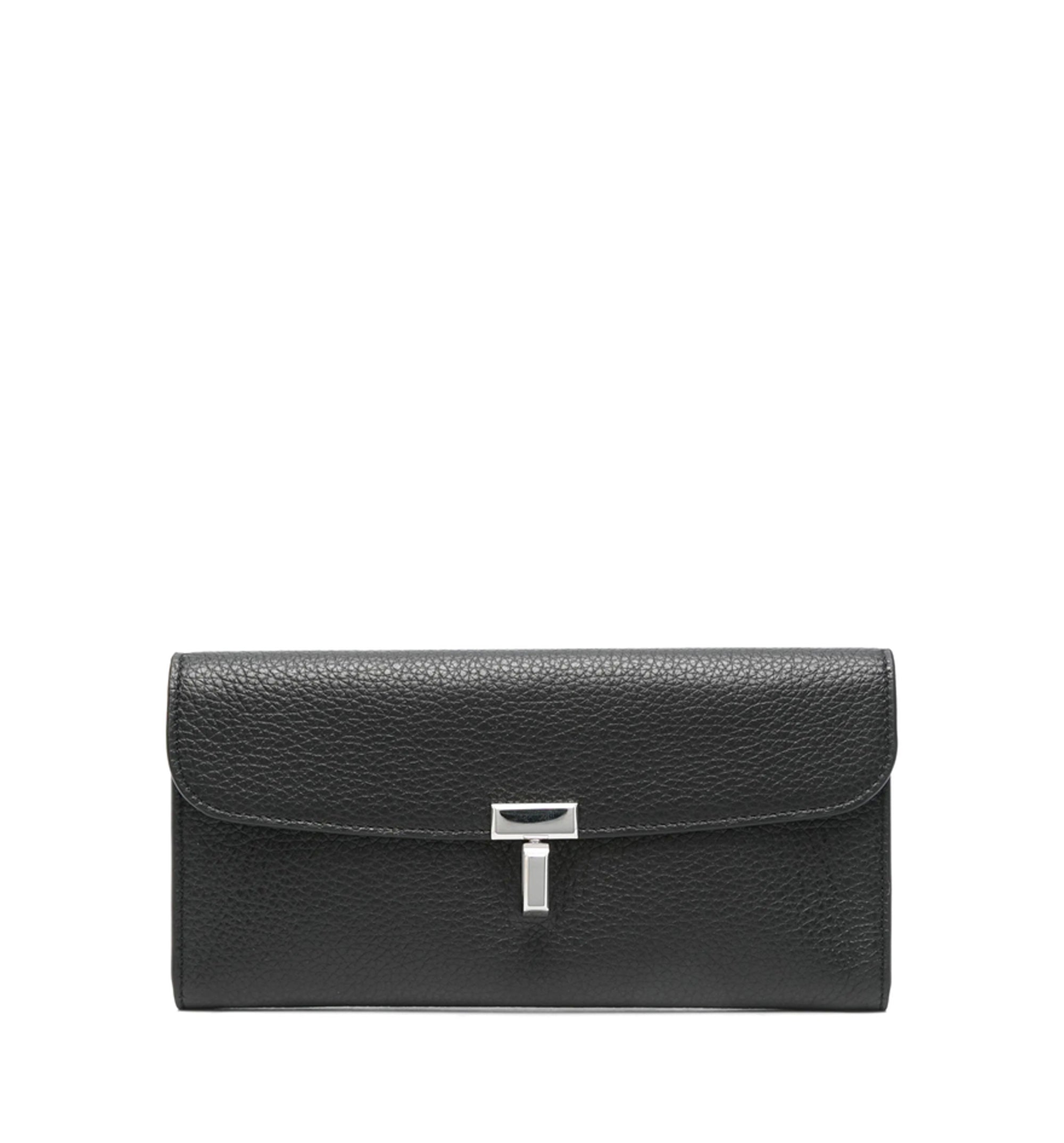 T-Lock Grained-Leather Wallet