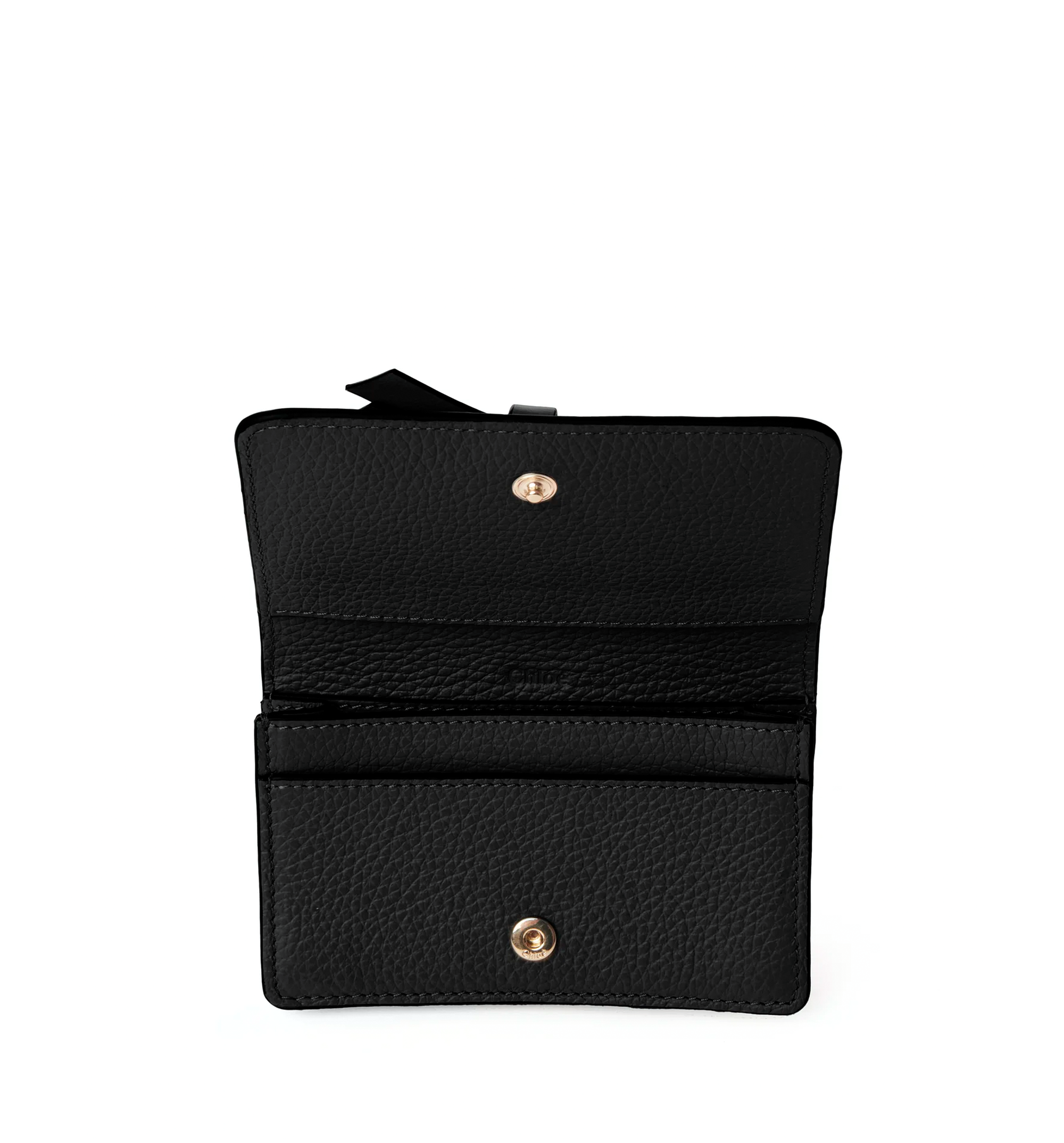 Alphabet Card Holder in Grained Leather