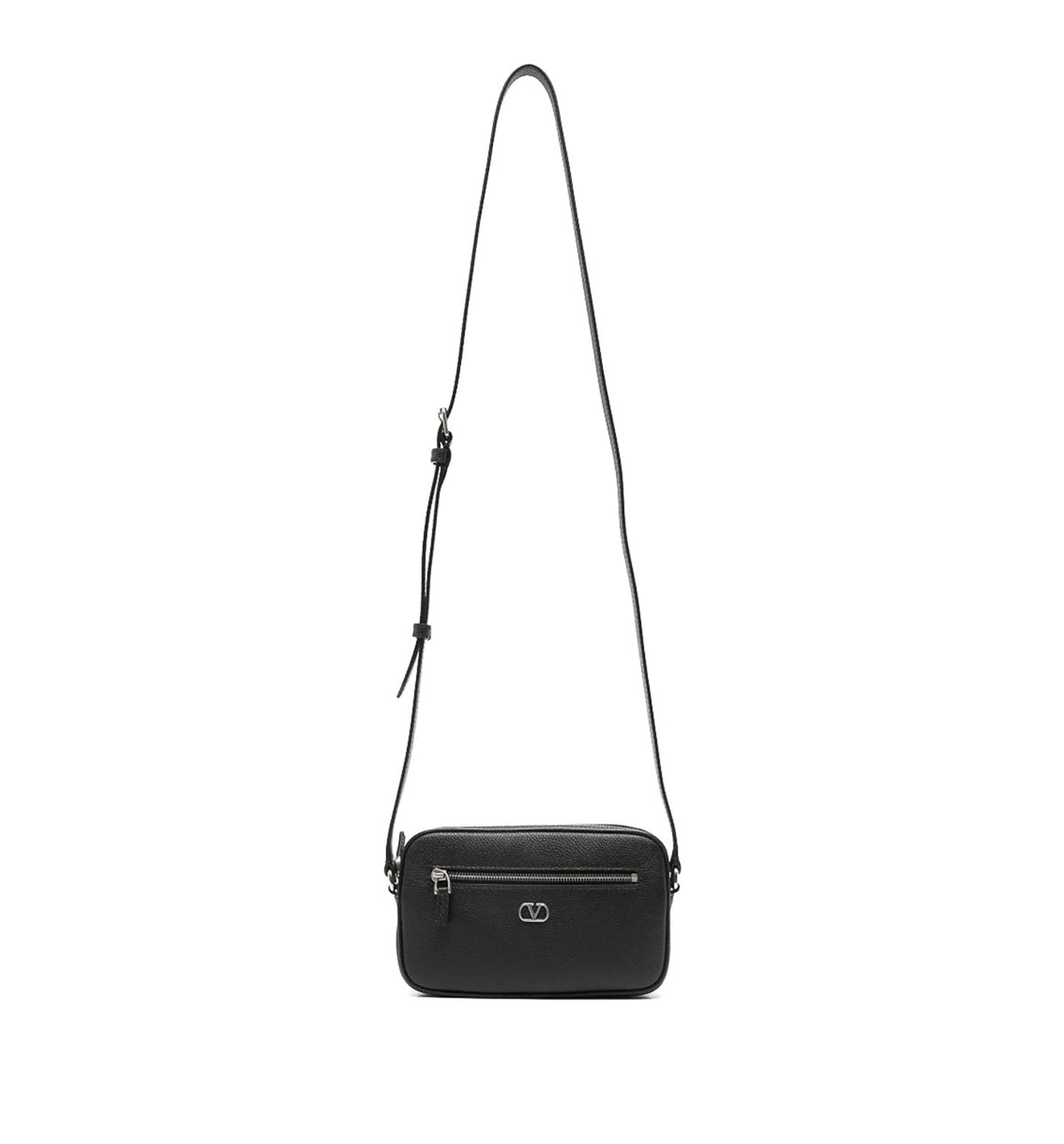 Vlogo shoulder bag in grained leather