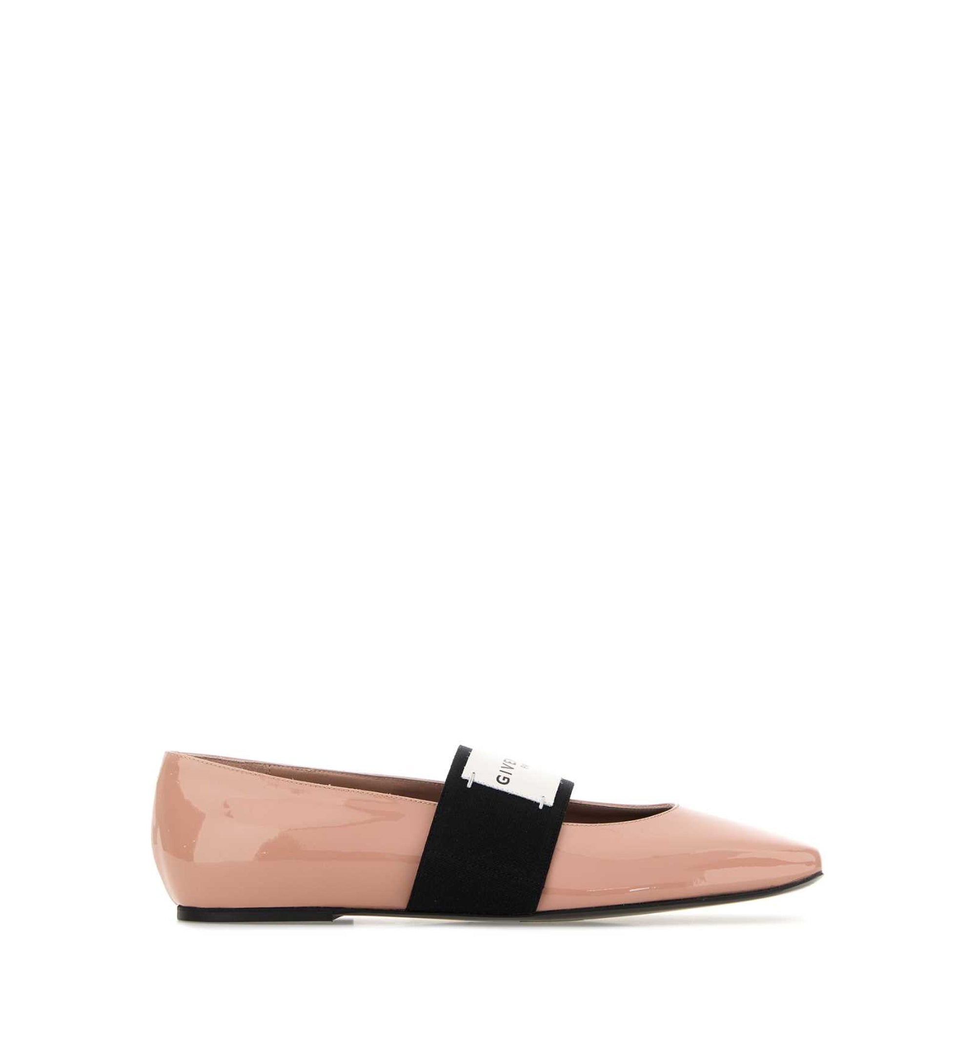 Sliced Square Ballerinas In Patent Leather