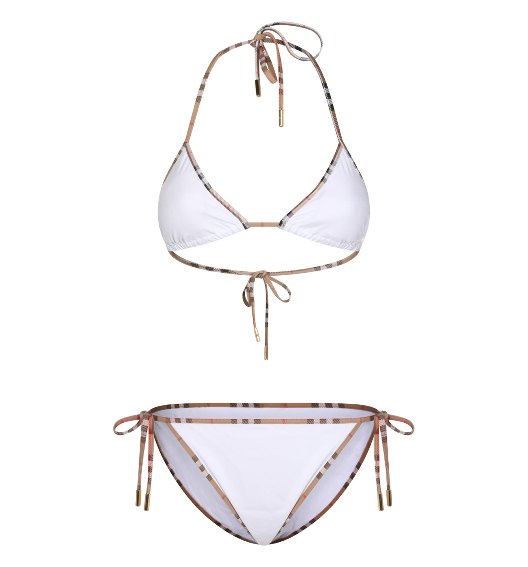 Check Detail Triangle Bikini