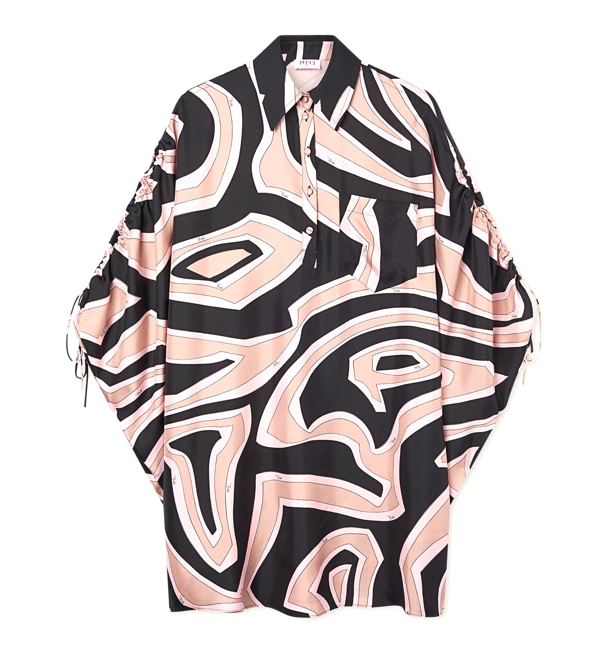 Labirinto Print Silk Kaftan