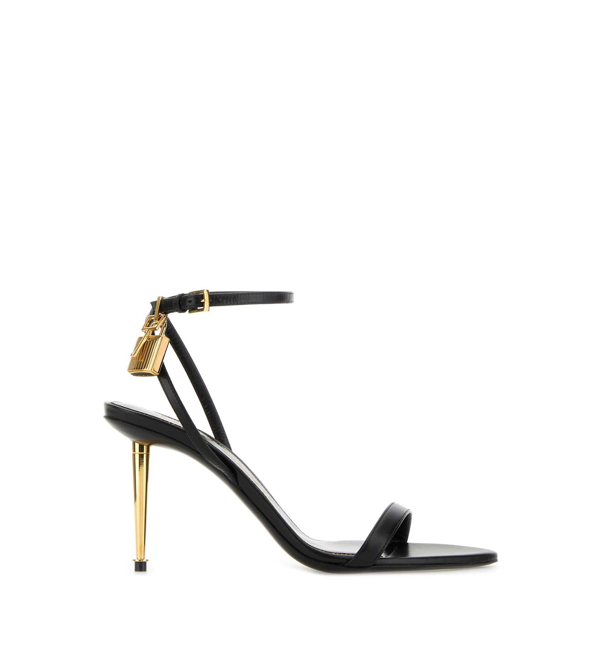 Black Leather Sandals