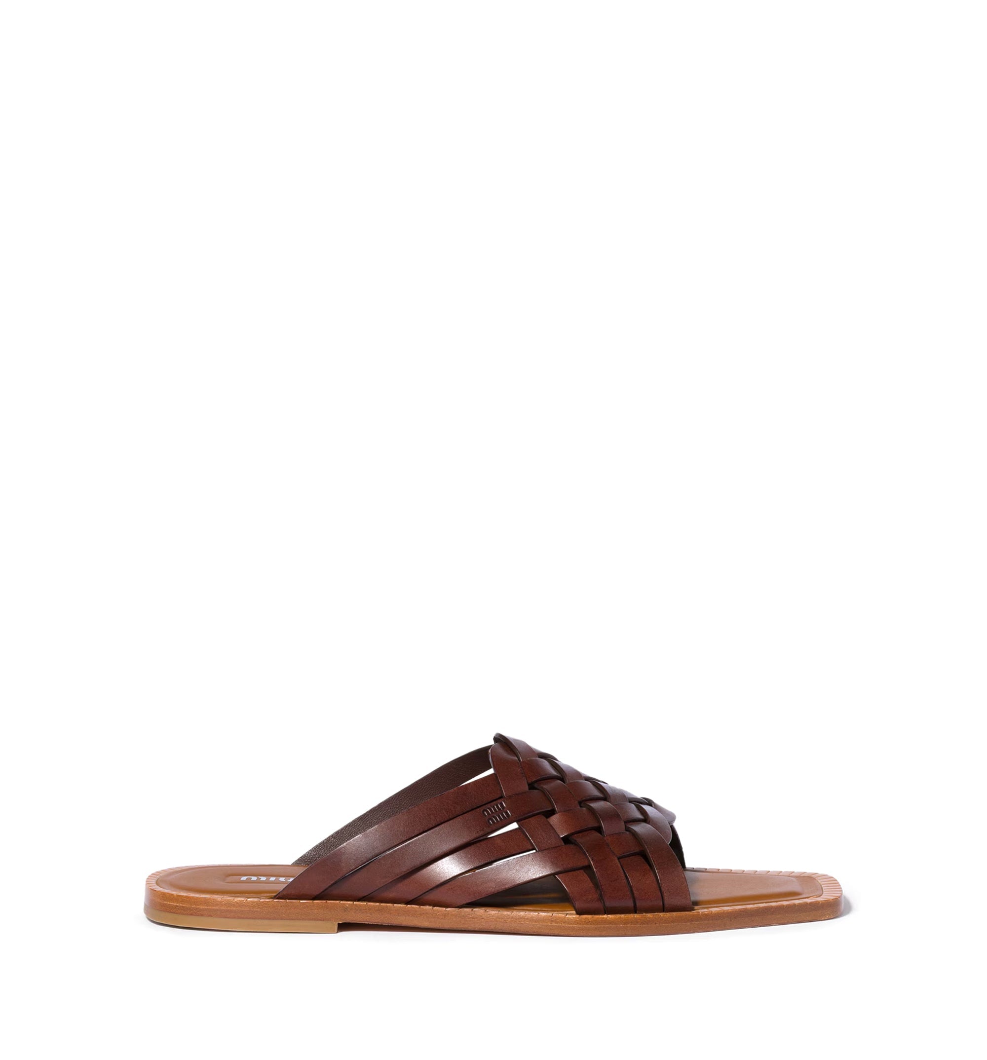 Leather slides