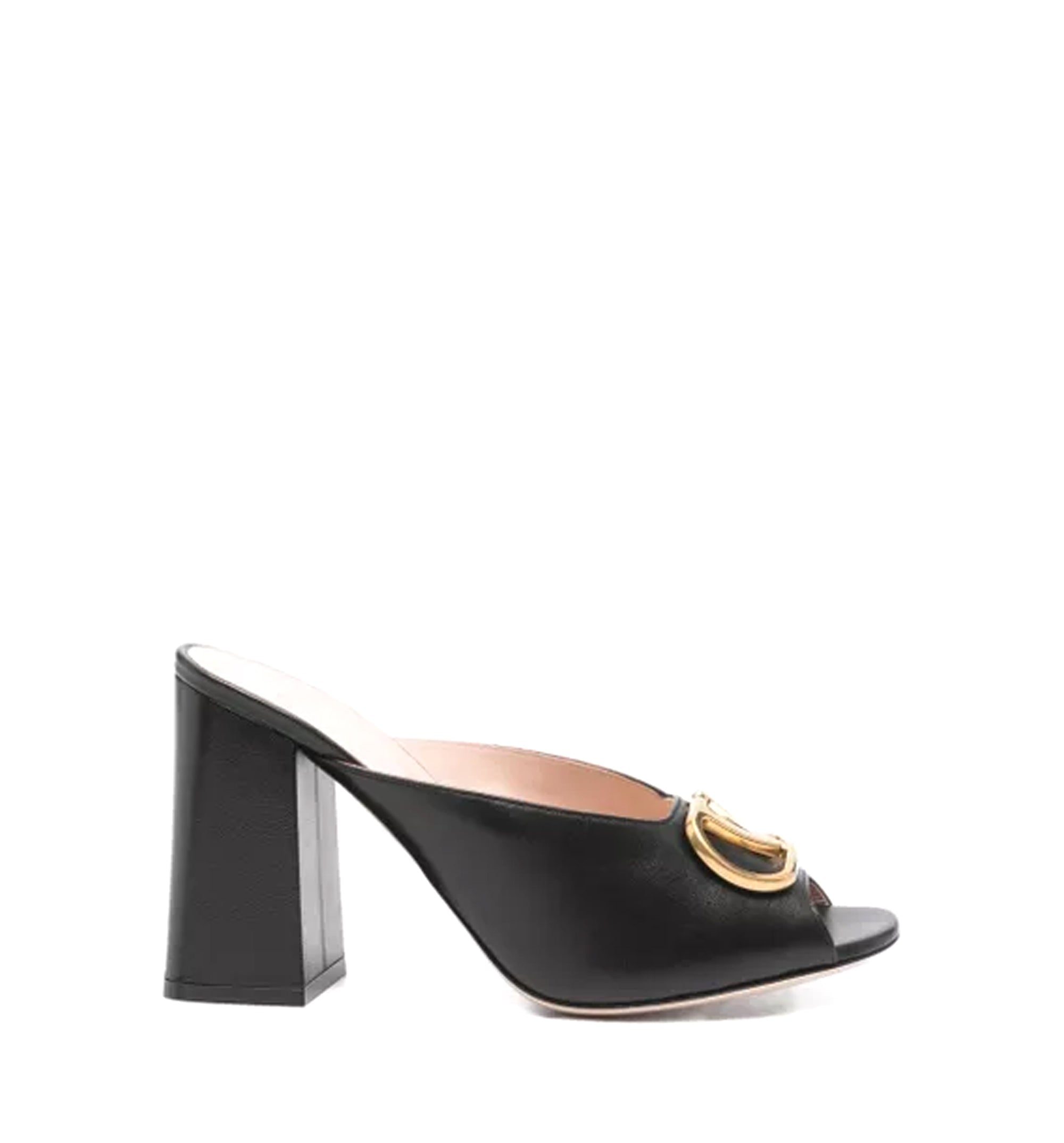 VLogo Signature Leather Mules