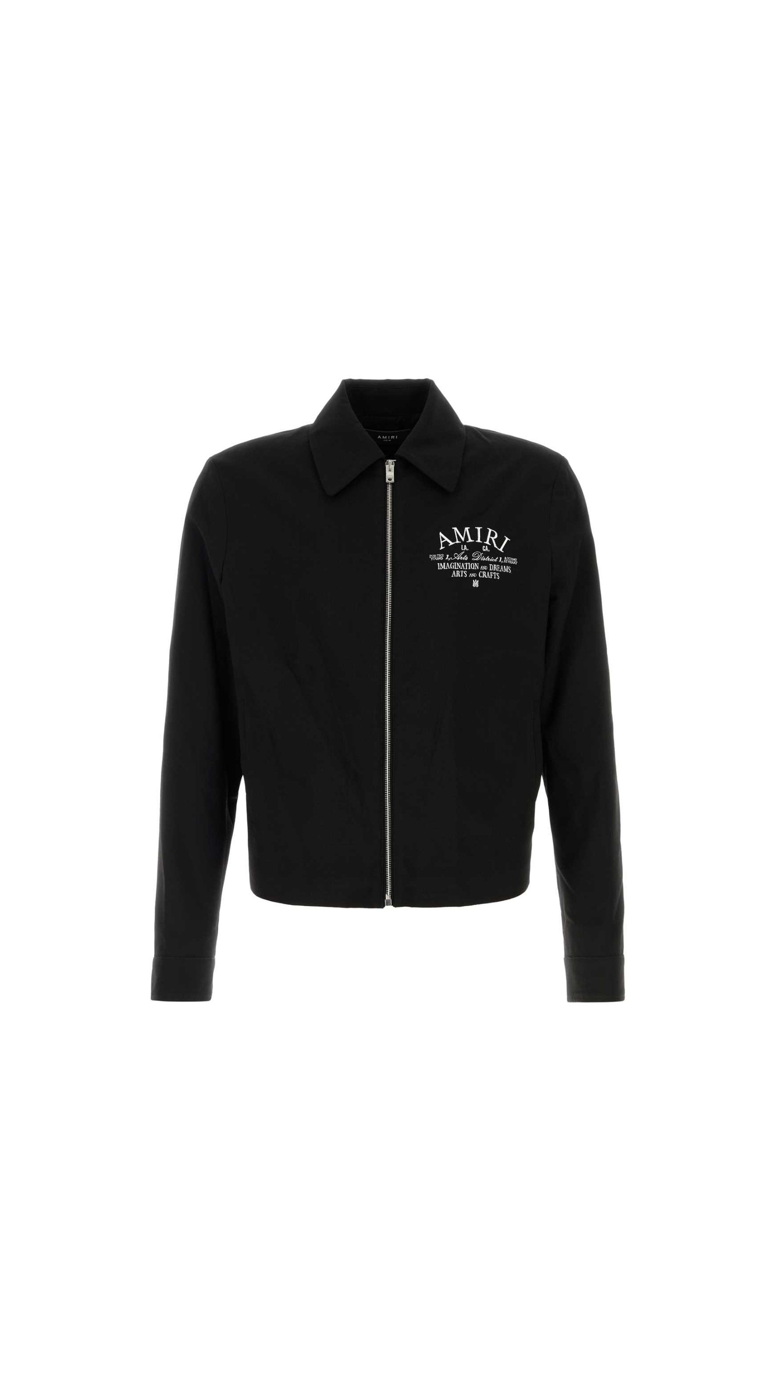 Arts District logo-embroidered Jacket - Black