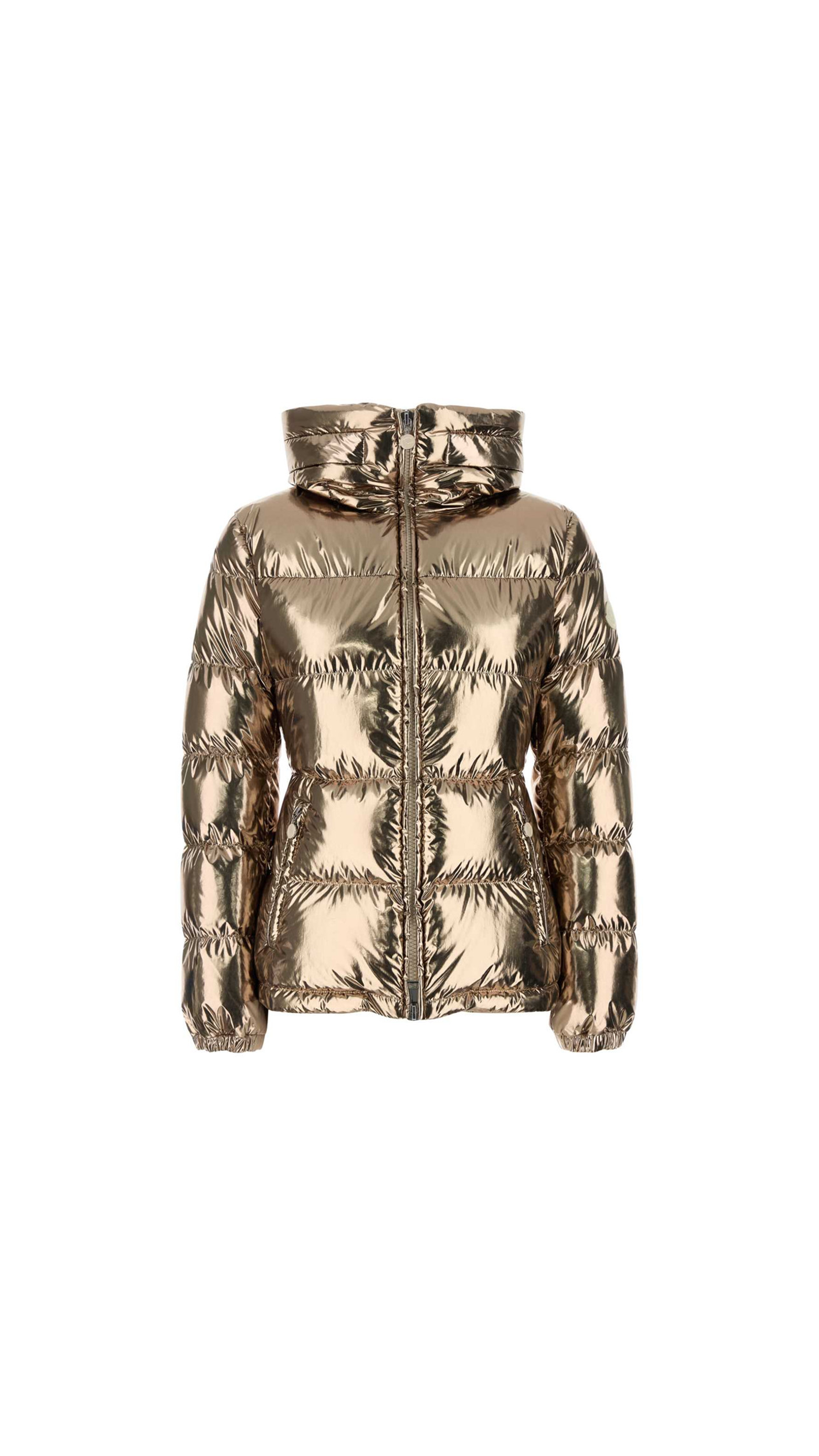 Douros Short Down Jacket - Metallic Pink