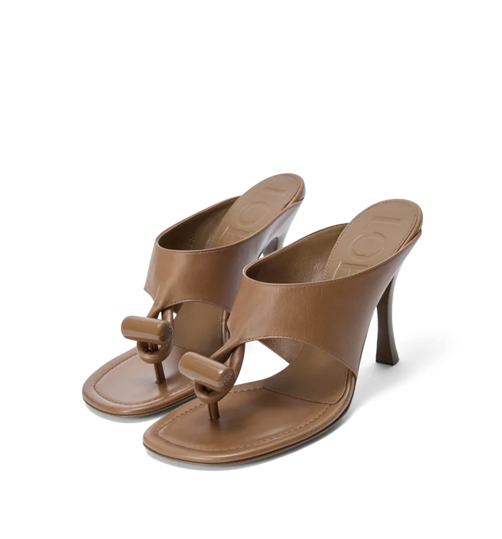 Toggle Sandal In Shiny Smooth Calfskin