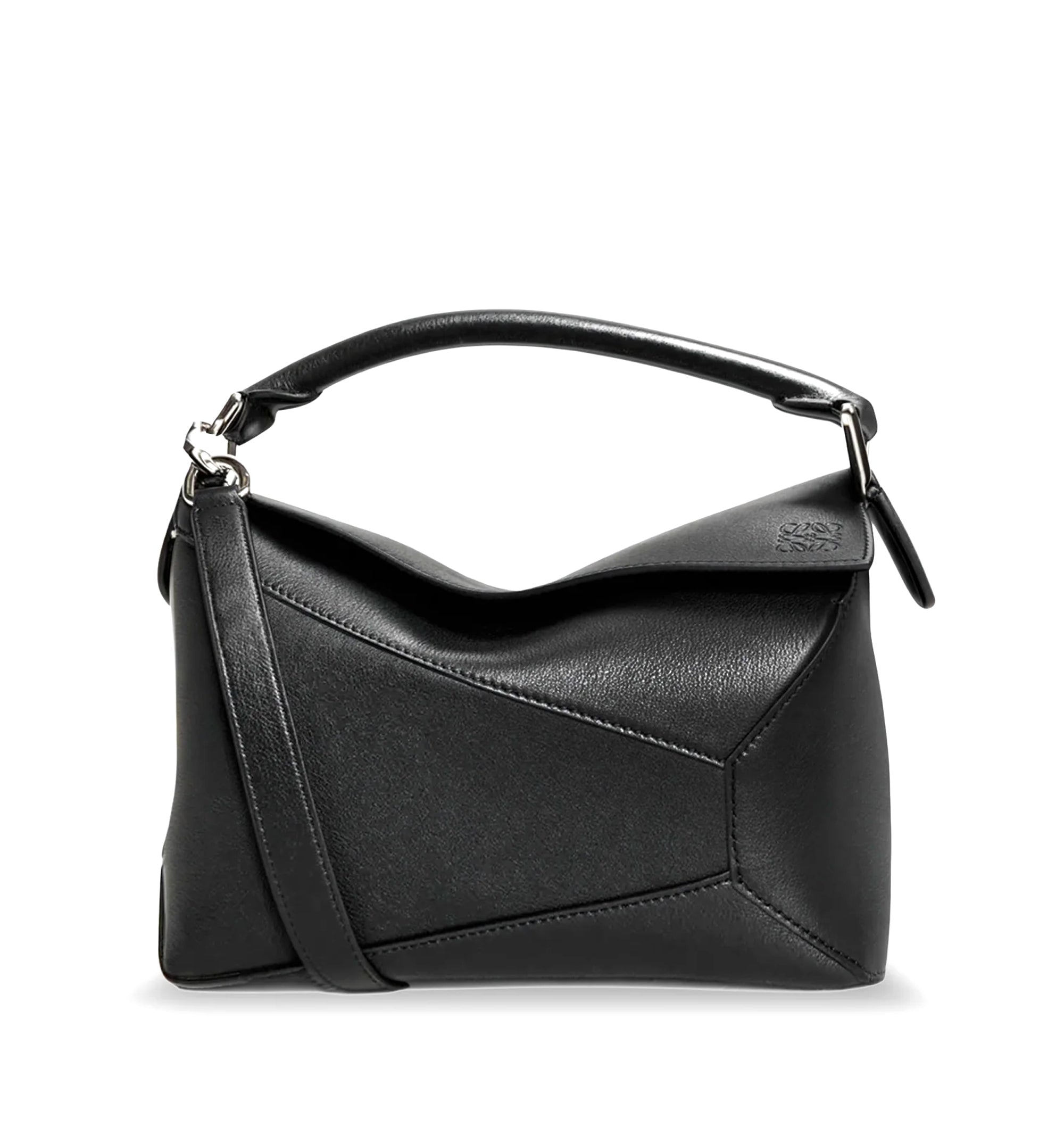 Puzzle Edge leather handbag with engraved Anagram logo