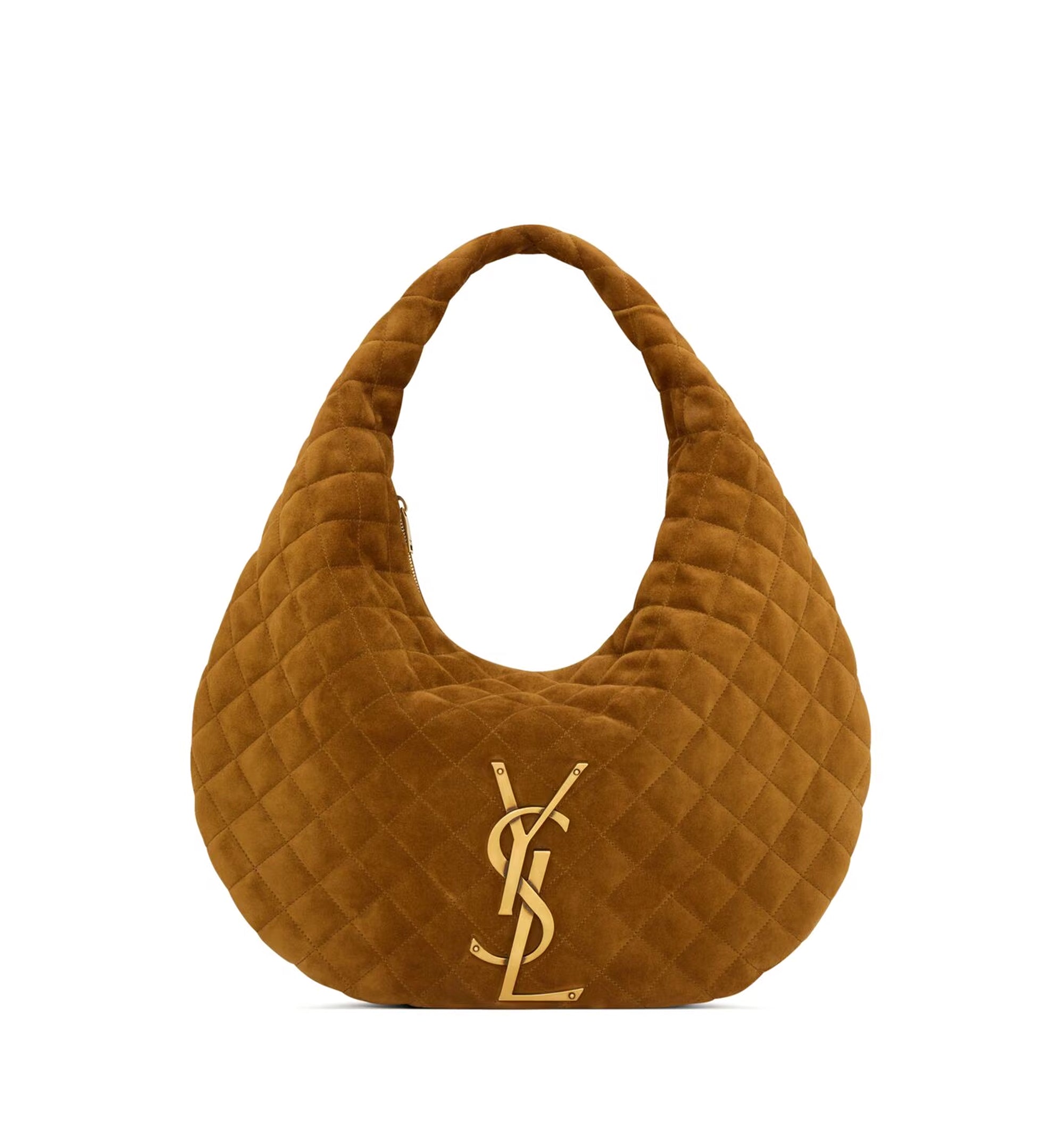 Icare Hobo In Quilted Suede