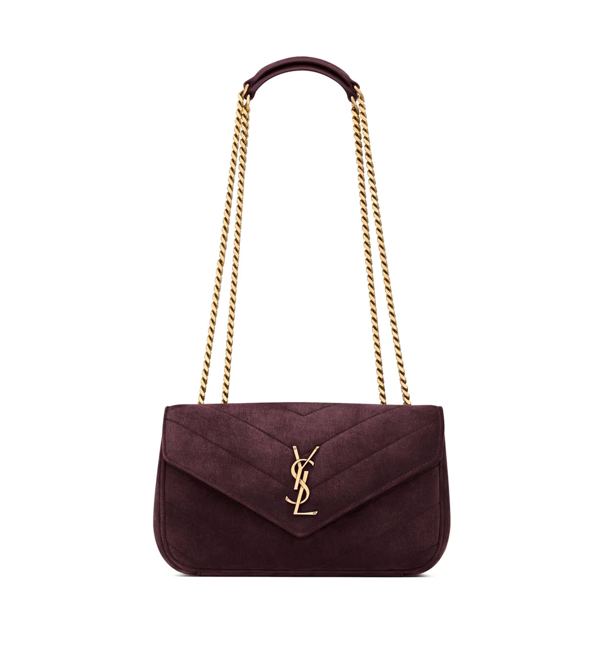 Loulou Small In Matelassé Suede