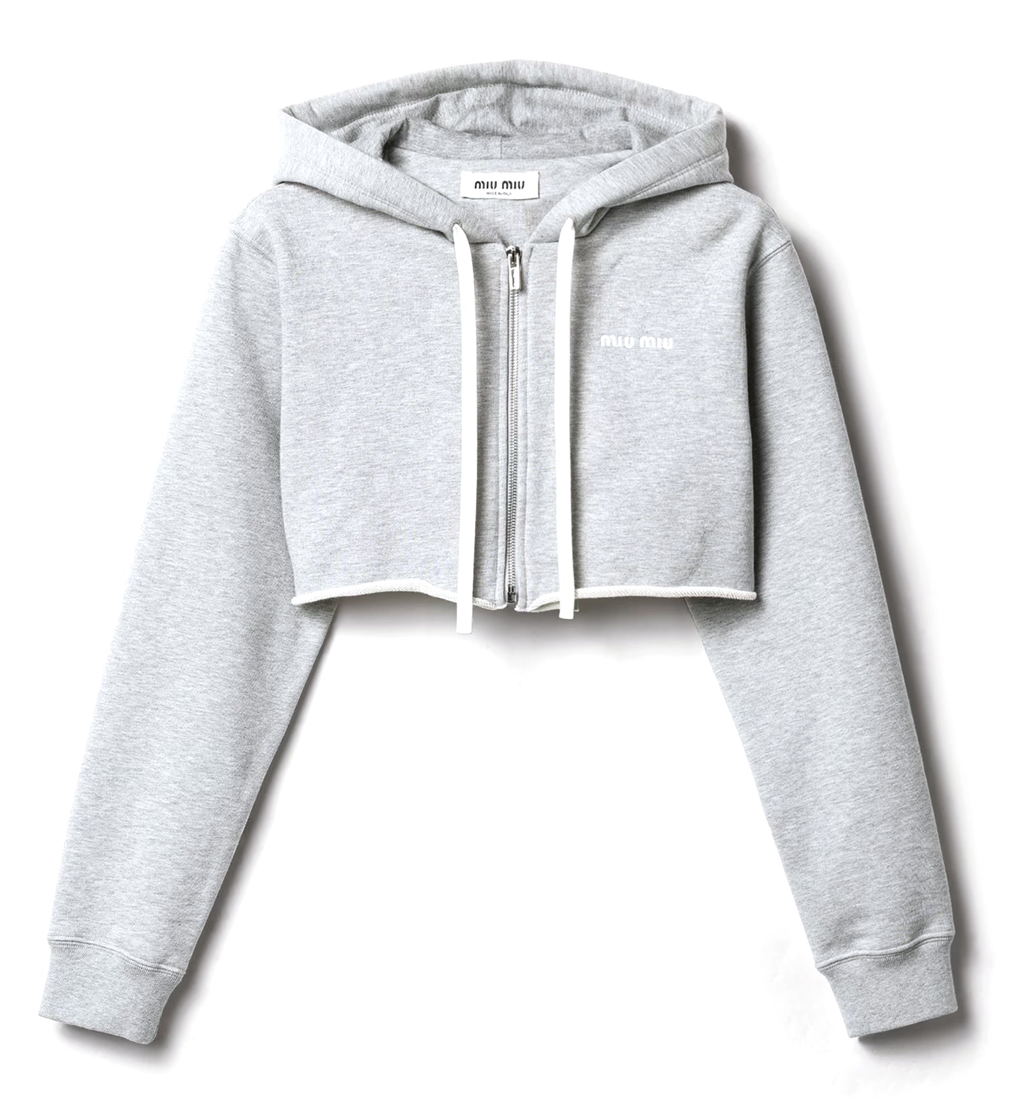 Cropped hoodie jacket