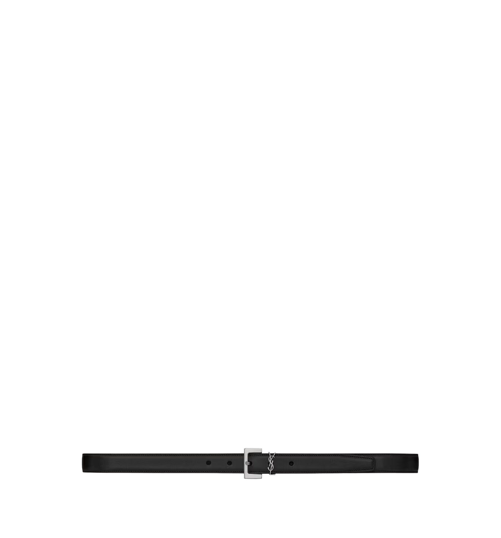 Cassandre Thin Belt In Smooth Leather
