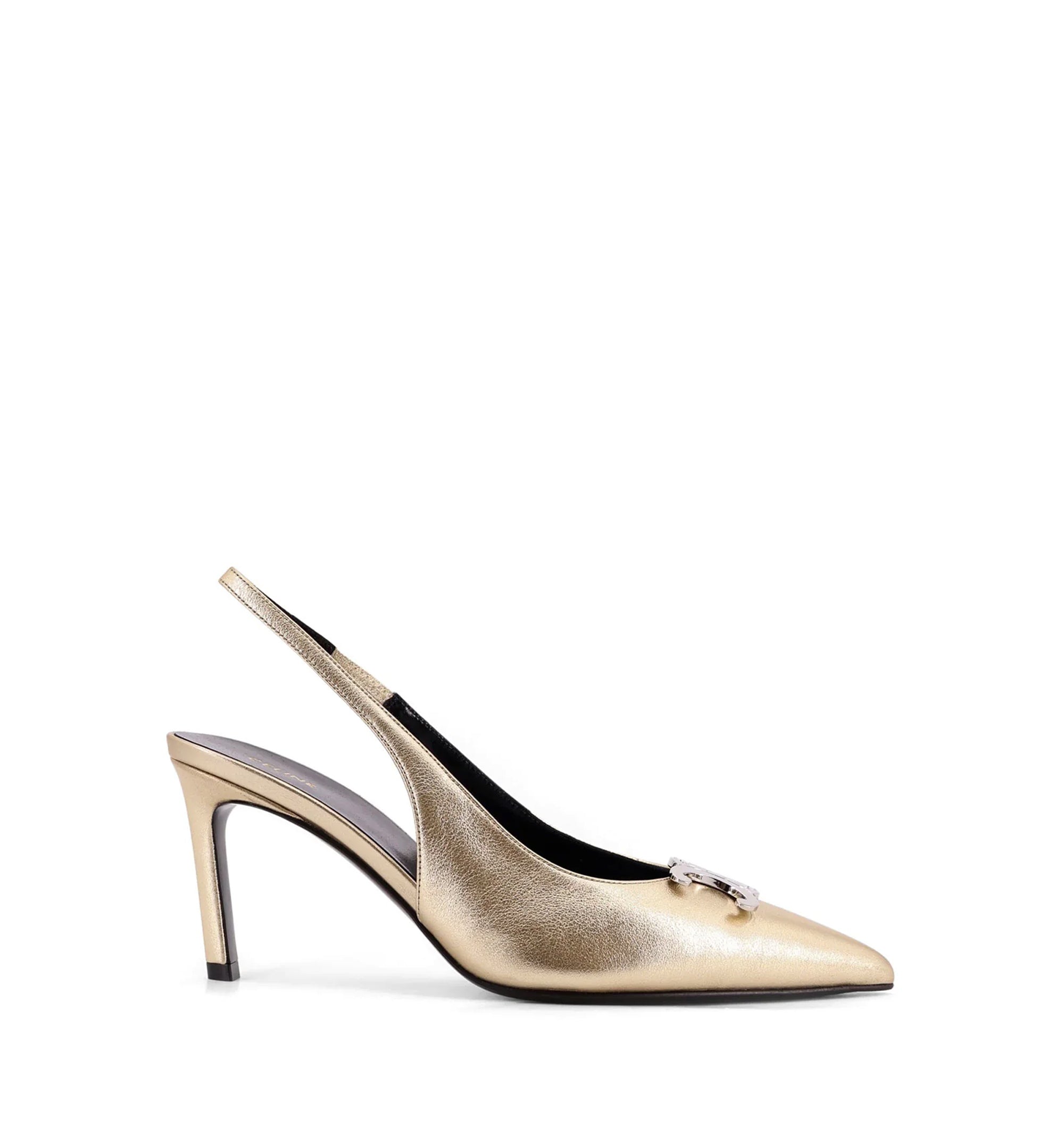 Alma Triomphe Slingback In Laminated Calfskin
