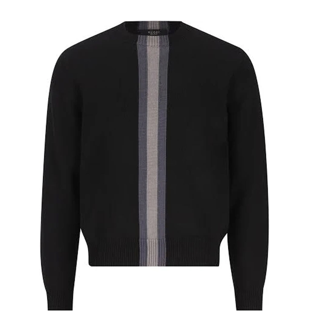 Knit Wool Sweater With Muted Web