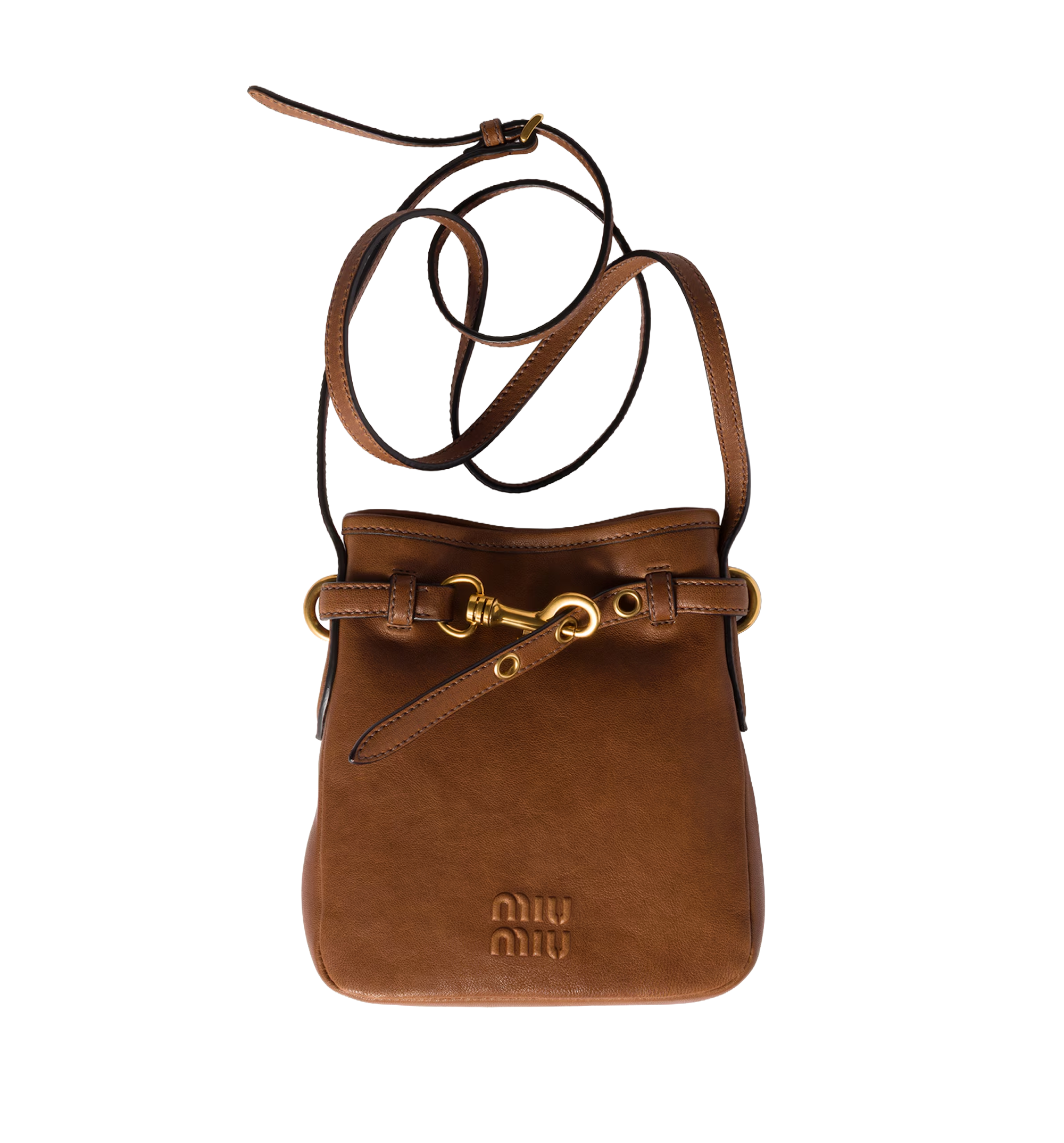 Nappa Leather Pouch - Oak