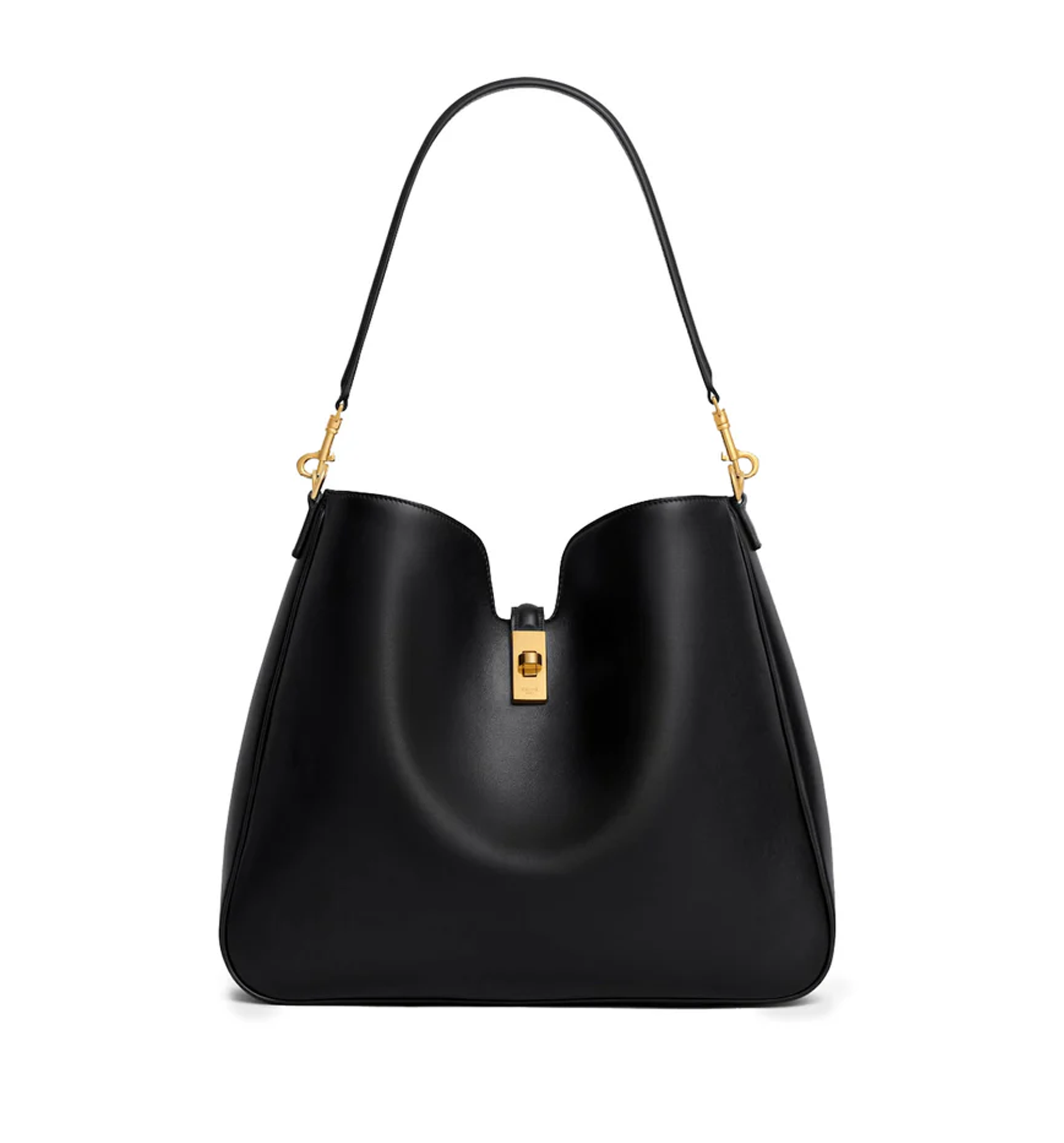Medium Camille 16 Soft Bag in Smooth Calfskin - Black