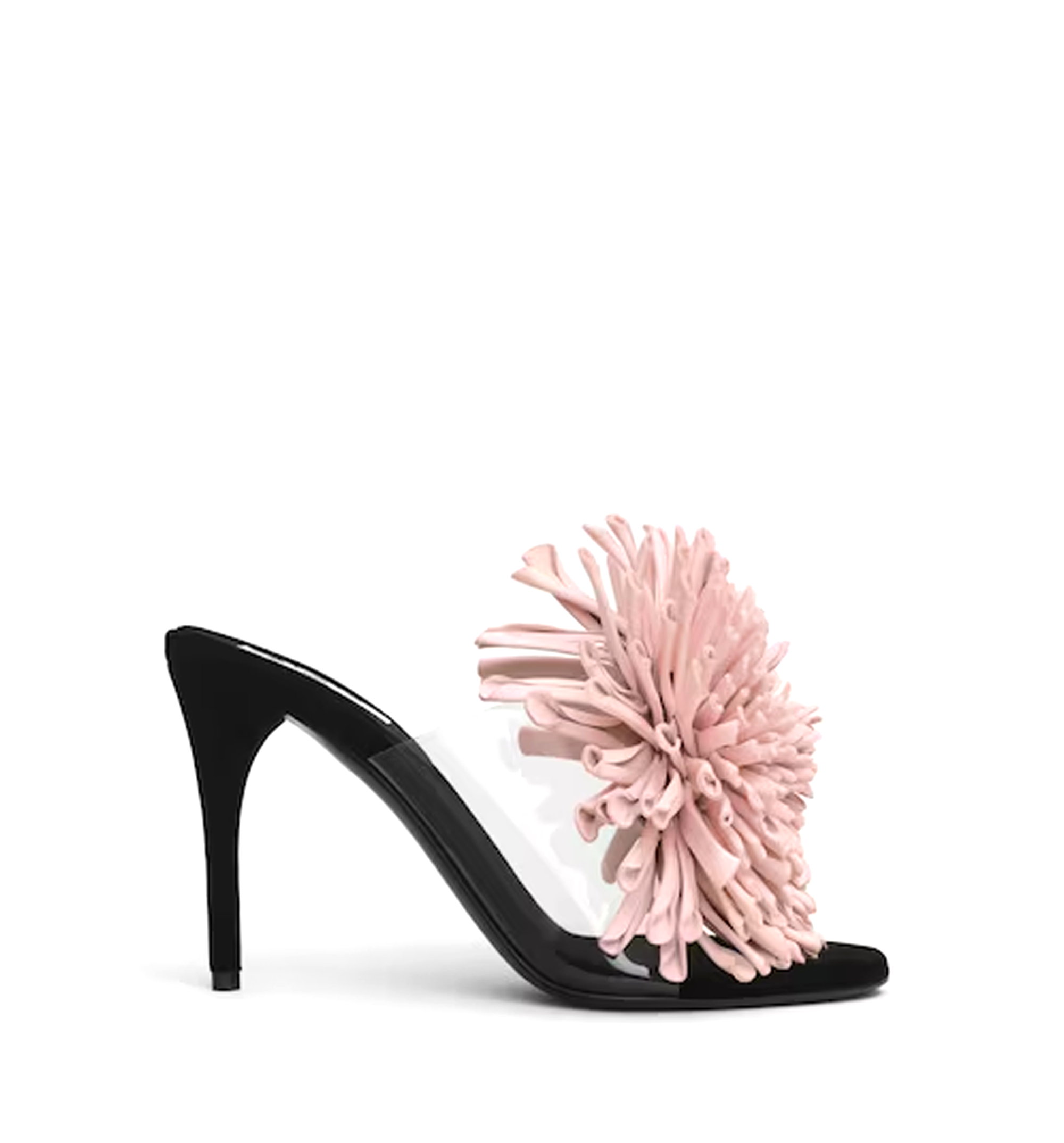 Asymmetric Heel Sandals in Lambskin