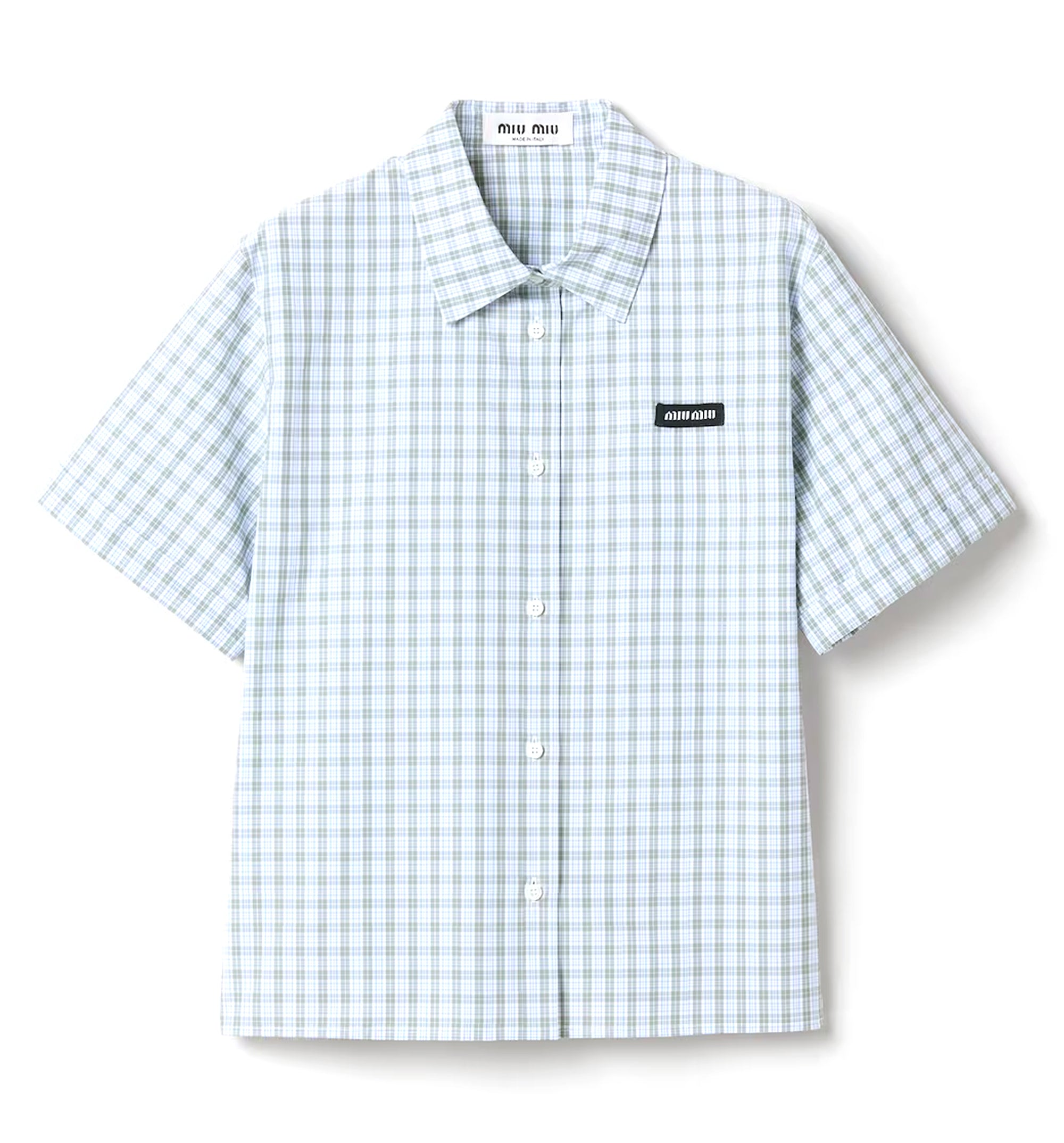 Checked poplin shirt