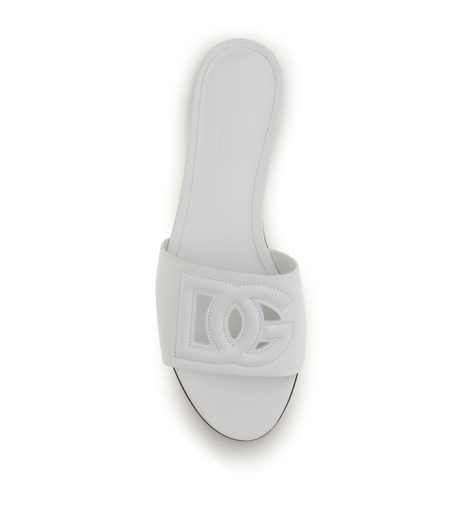 Calfskin Slides With Dg Logo