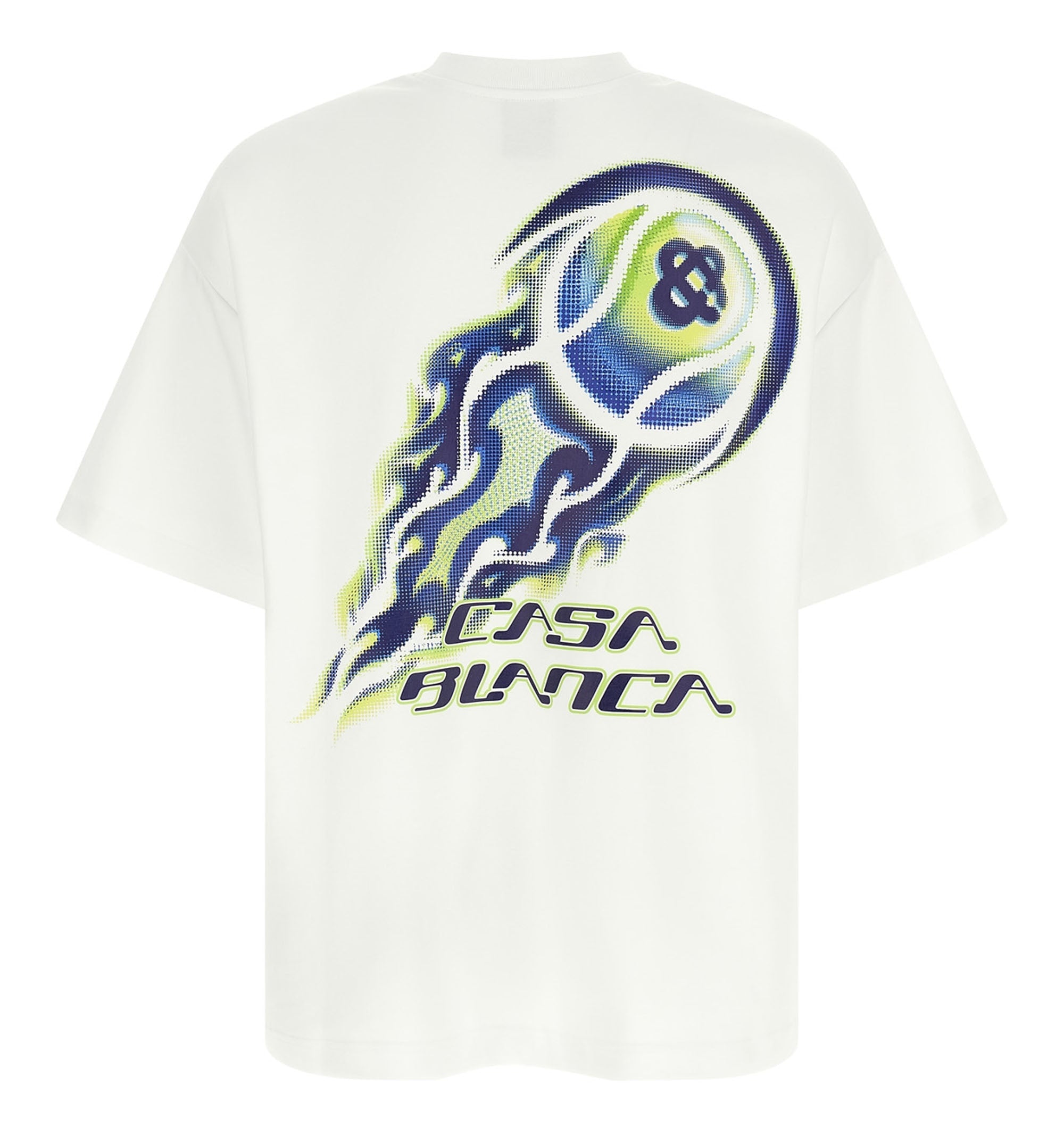 Flaming Tennis Ball Oversized Short Sleeve T‑Shirt