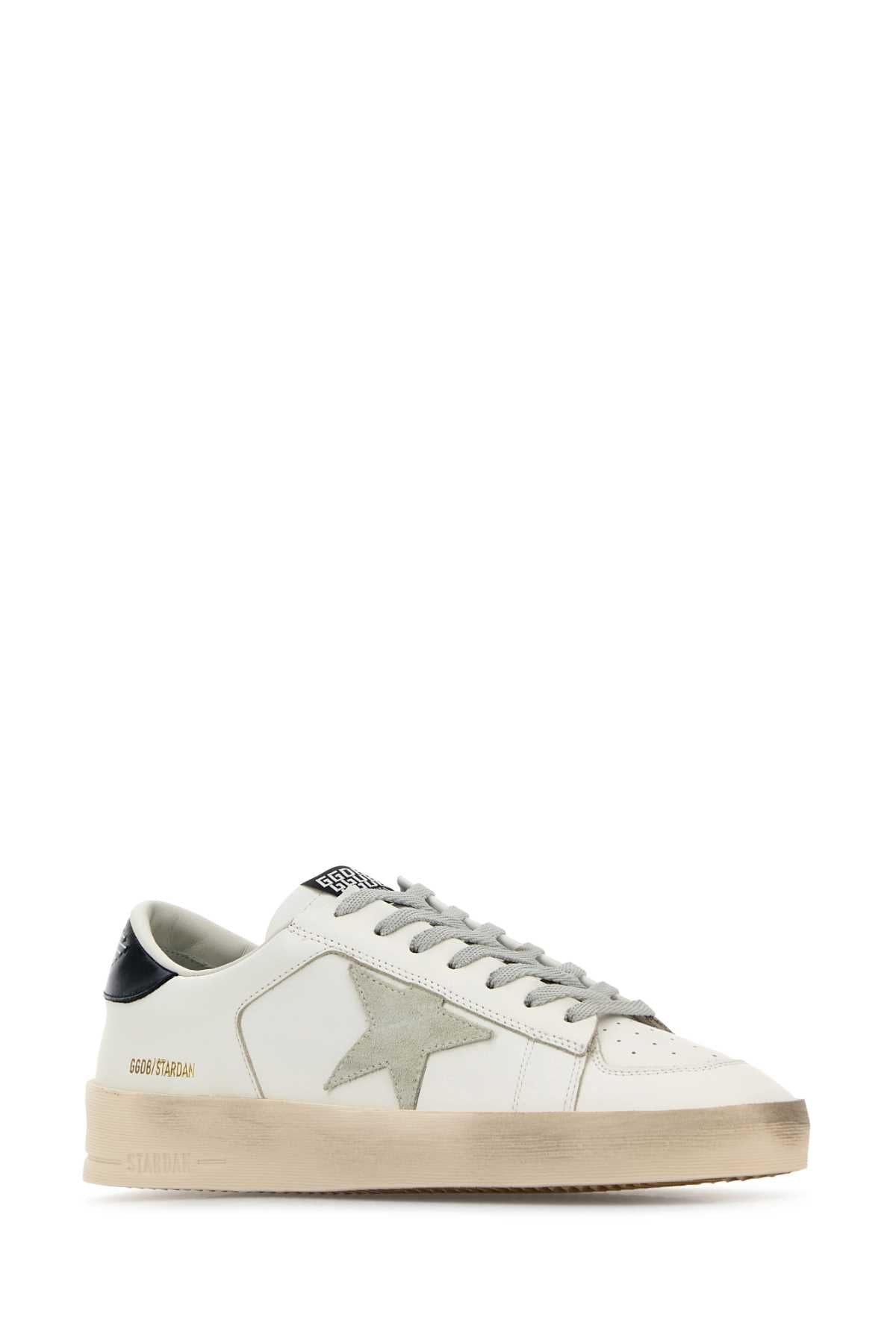 Stardan with Star in Ice-Gray Suede and Blu-Navy Heel Tab