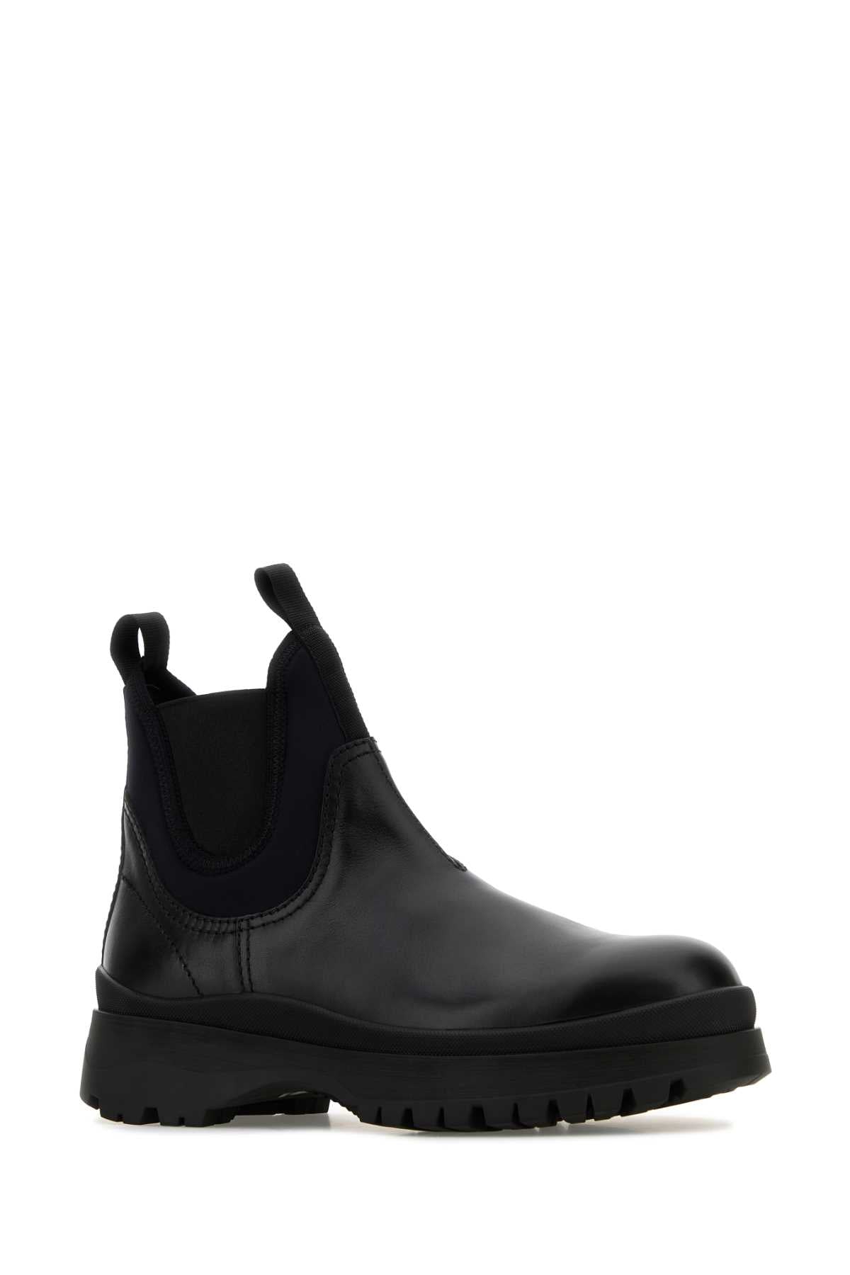 Leather and stretch fabric Brixxen boots