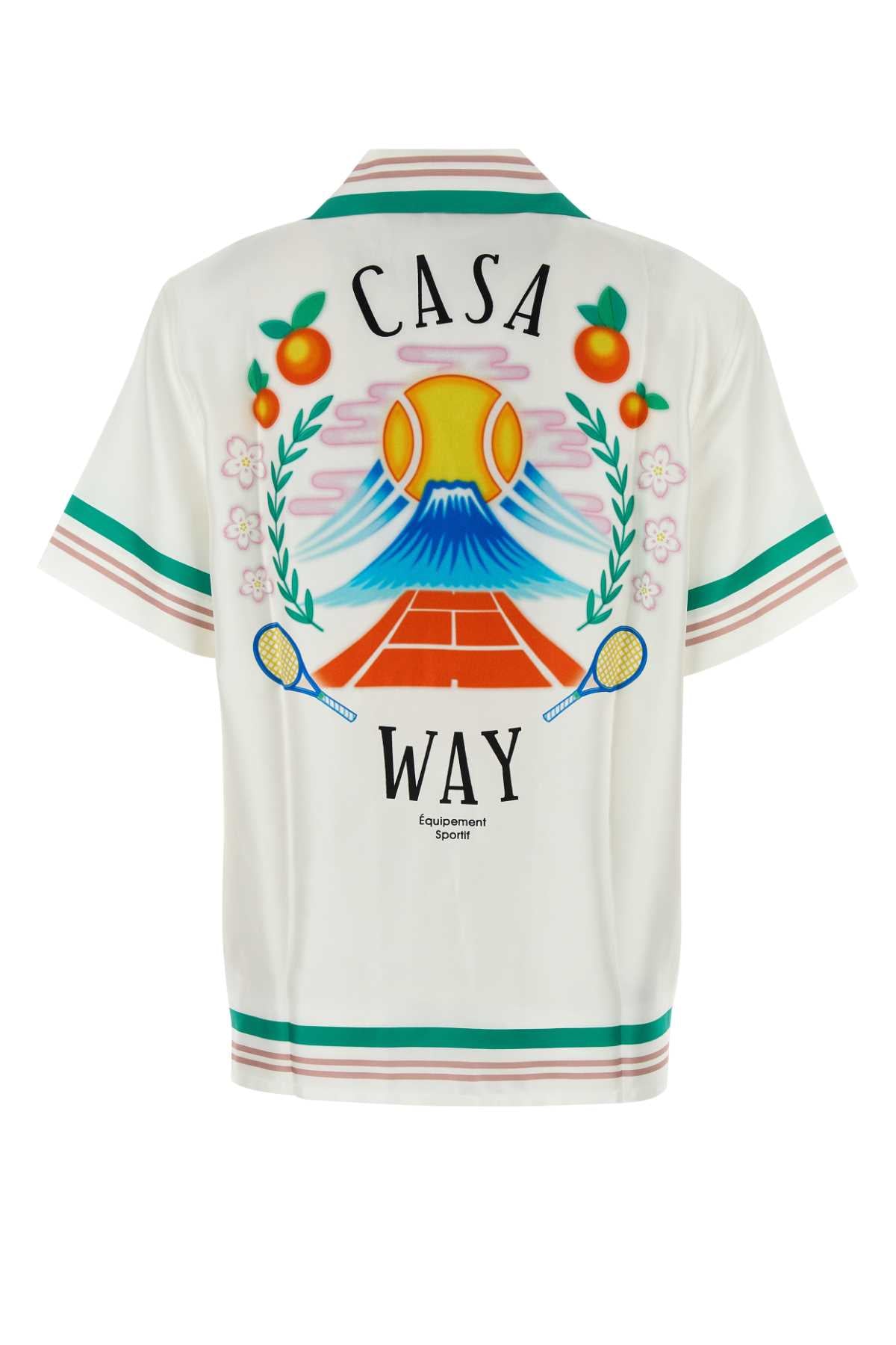 Casa Way White Satin Shirt