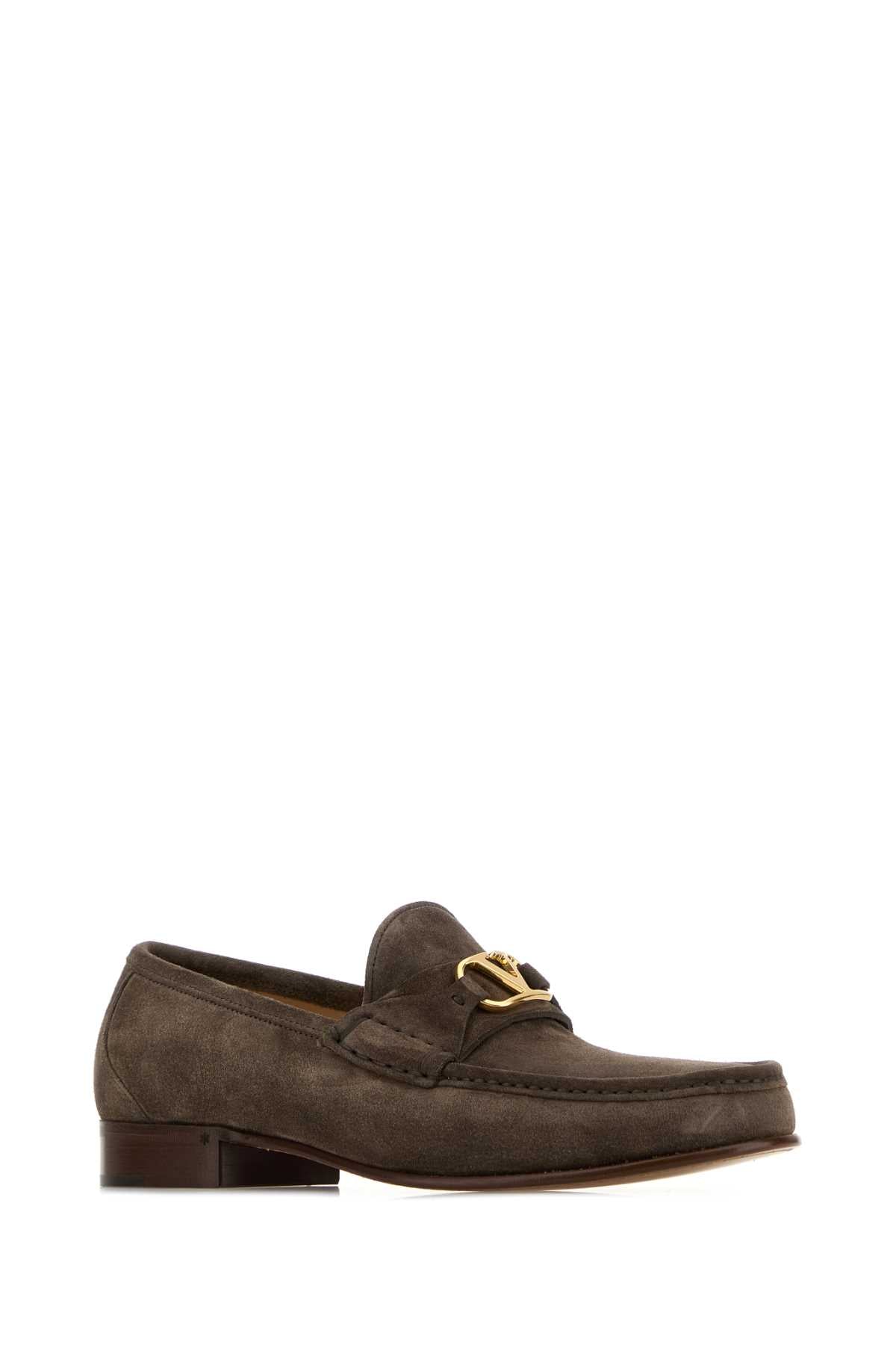 VLogo Signature Suede Loafers