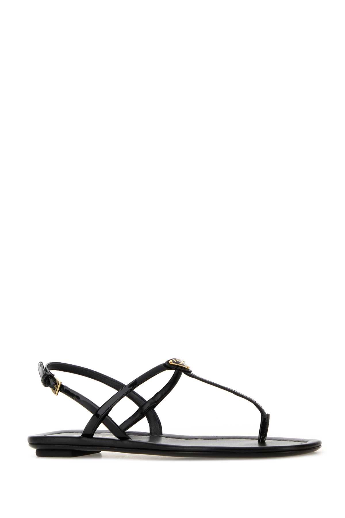 Patent Leather Thong Sandals