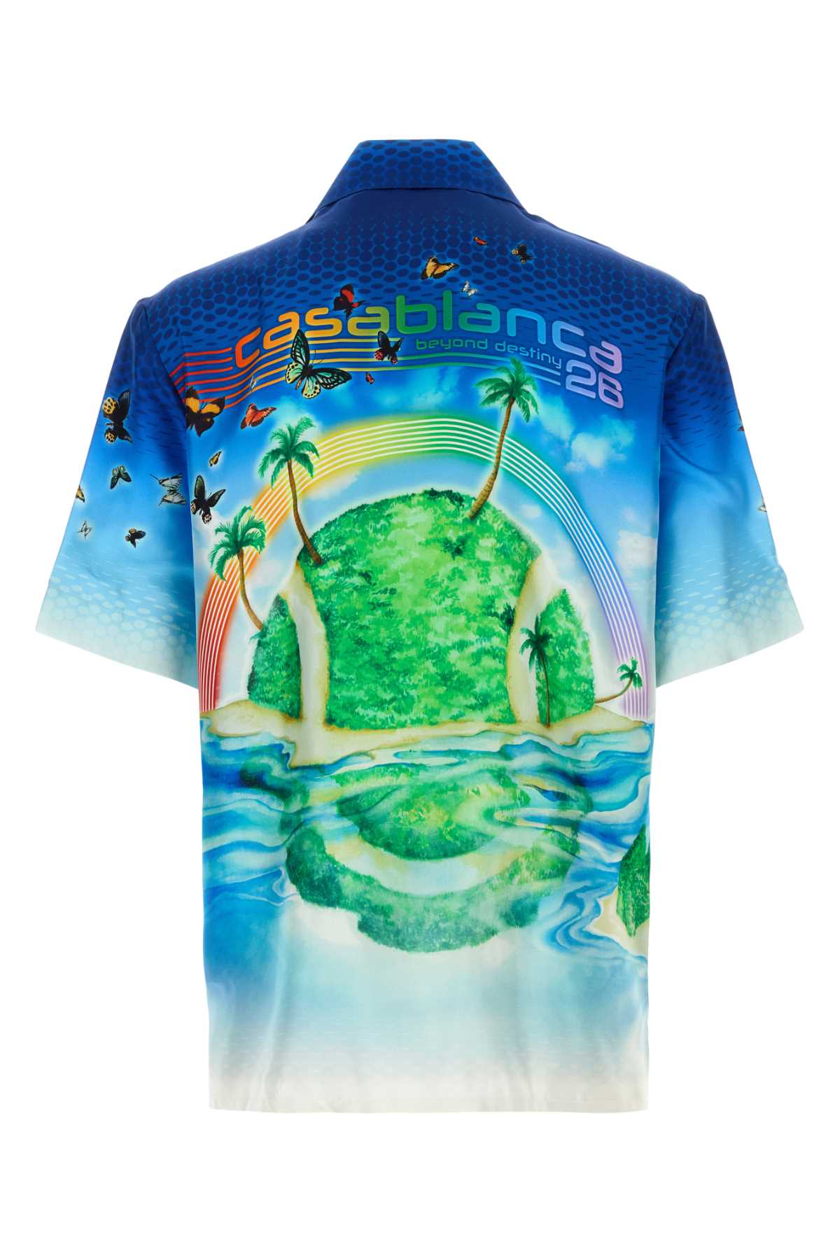 Beyond Destiny Short Sleeve Silk Shirt