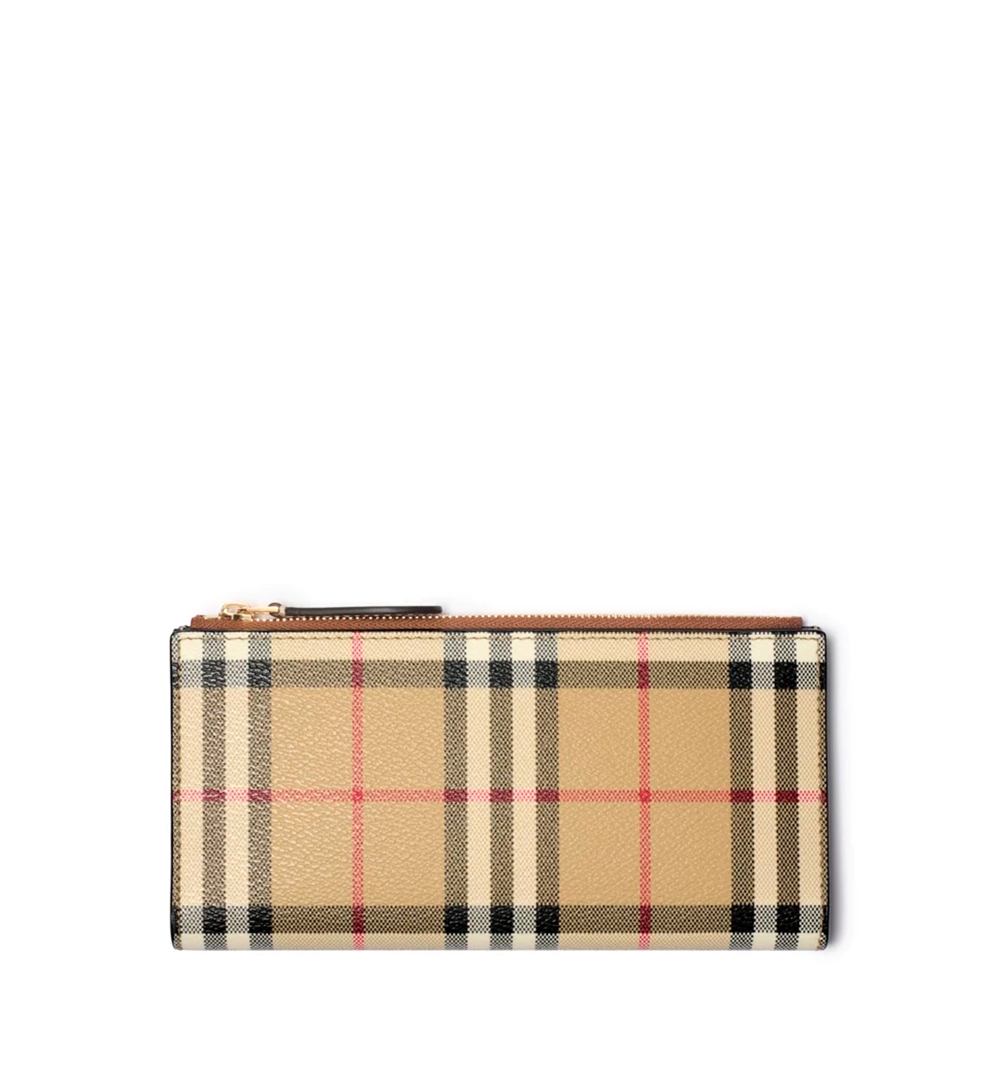 Large Check Bifold Wallet