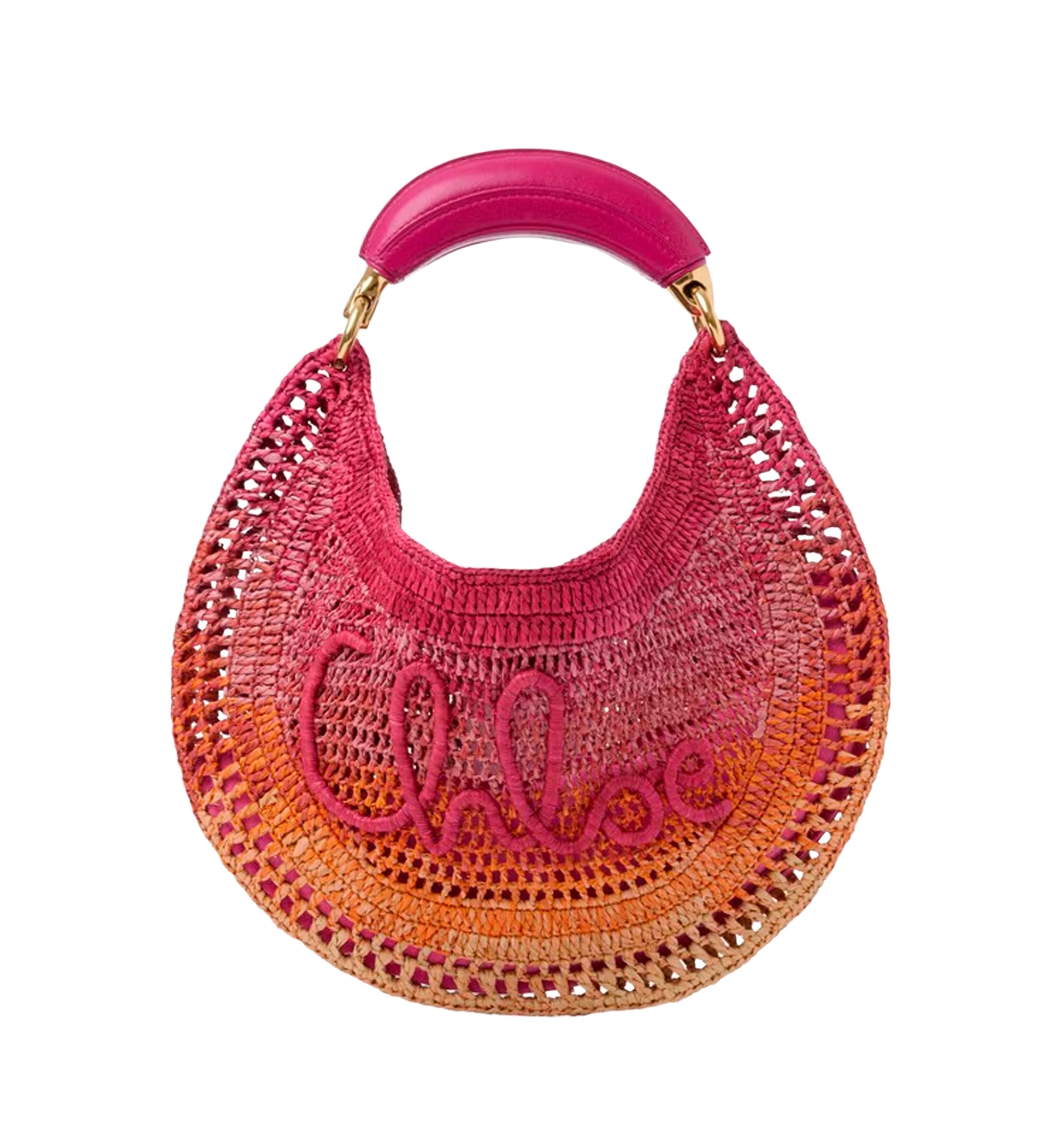 Summer Banana hobo bag in raffia