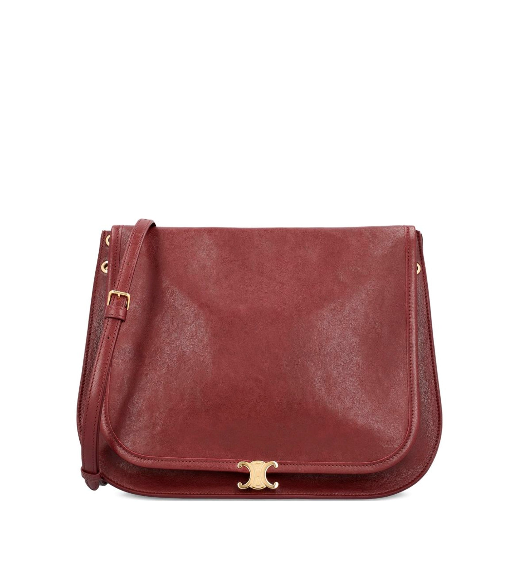 Triomphe Leather Shoulder Bag