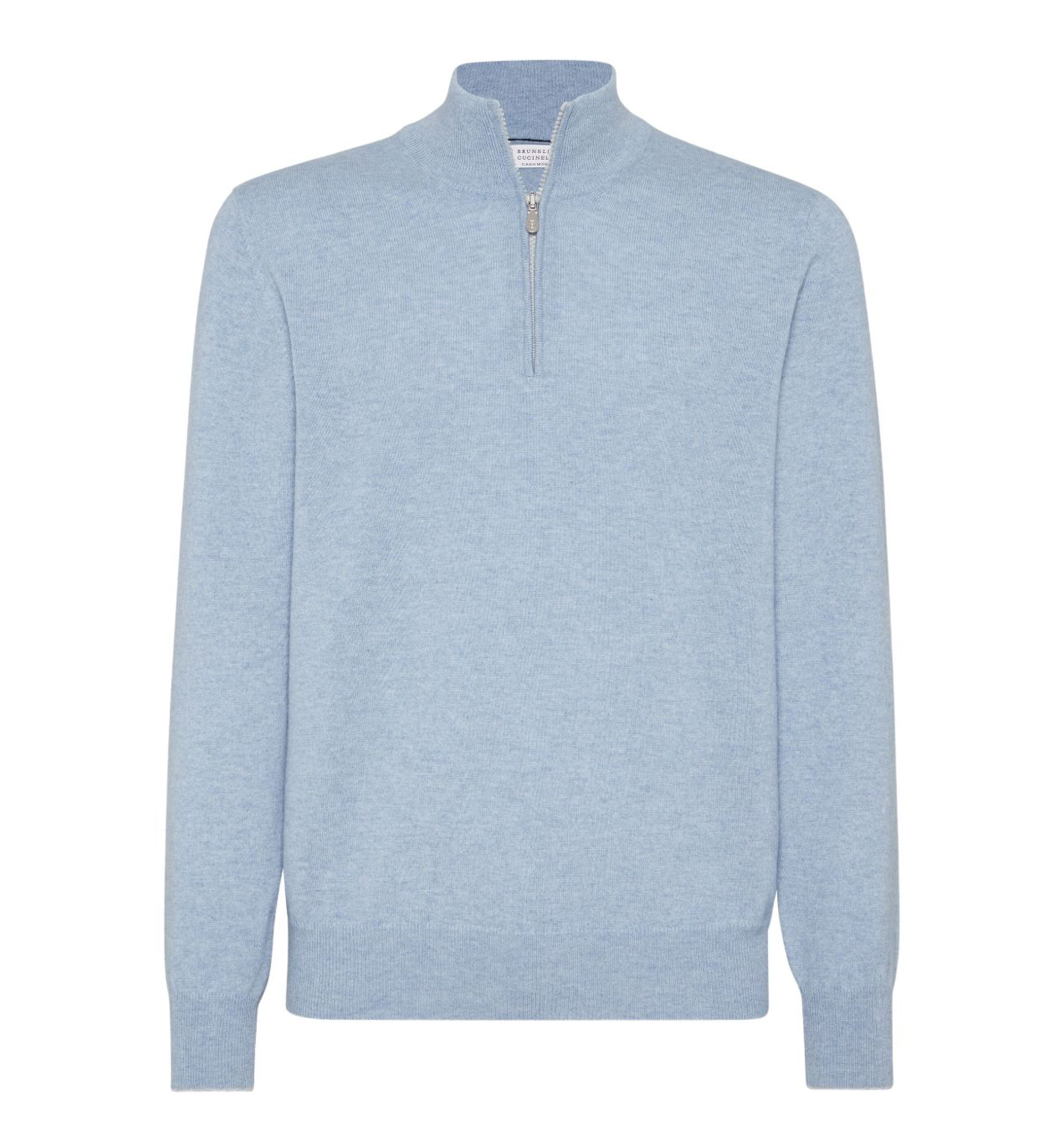 Cashmere Sweater with Half Zip