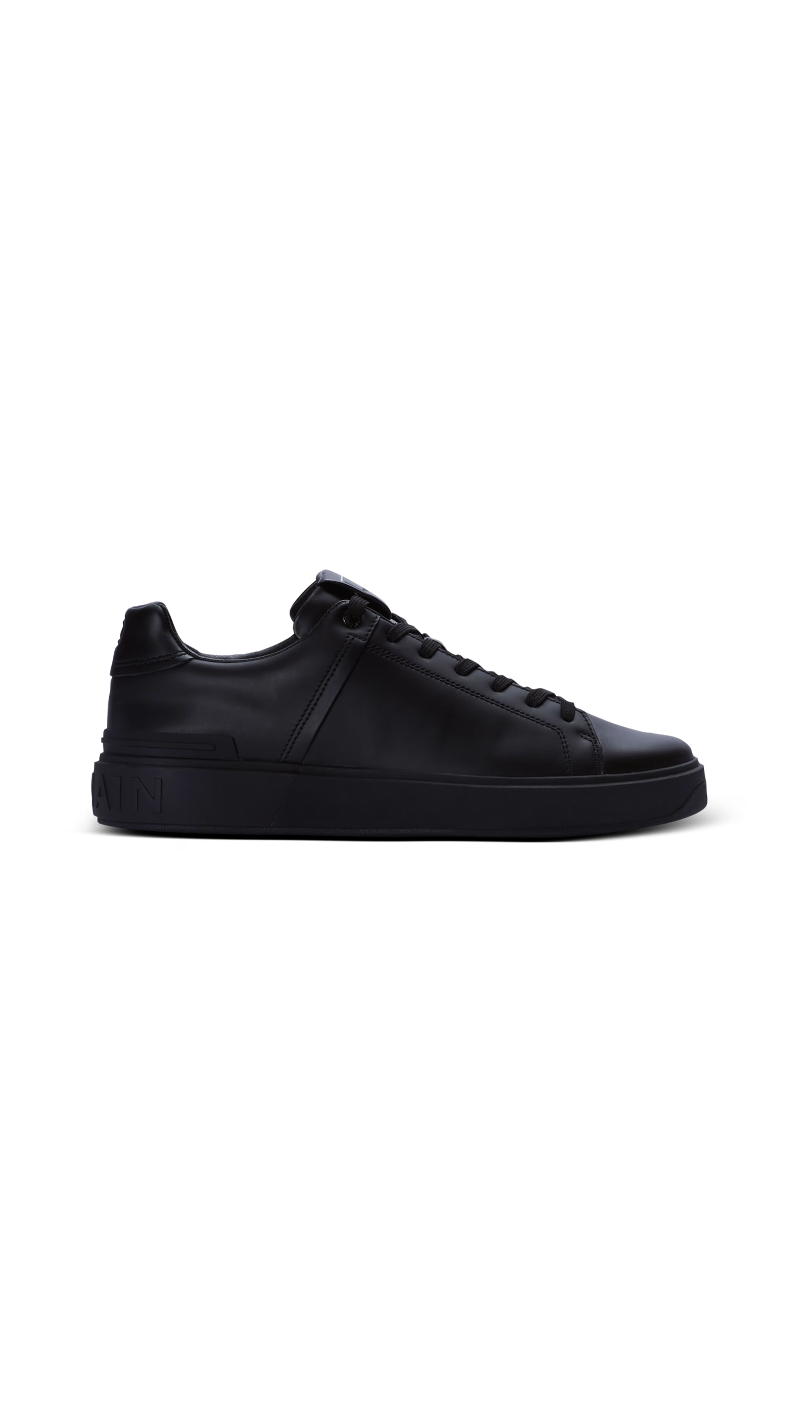 B-Court Trainers in Calfskin - Black