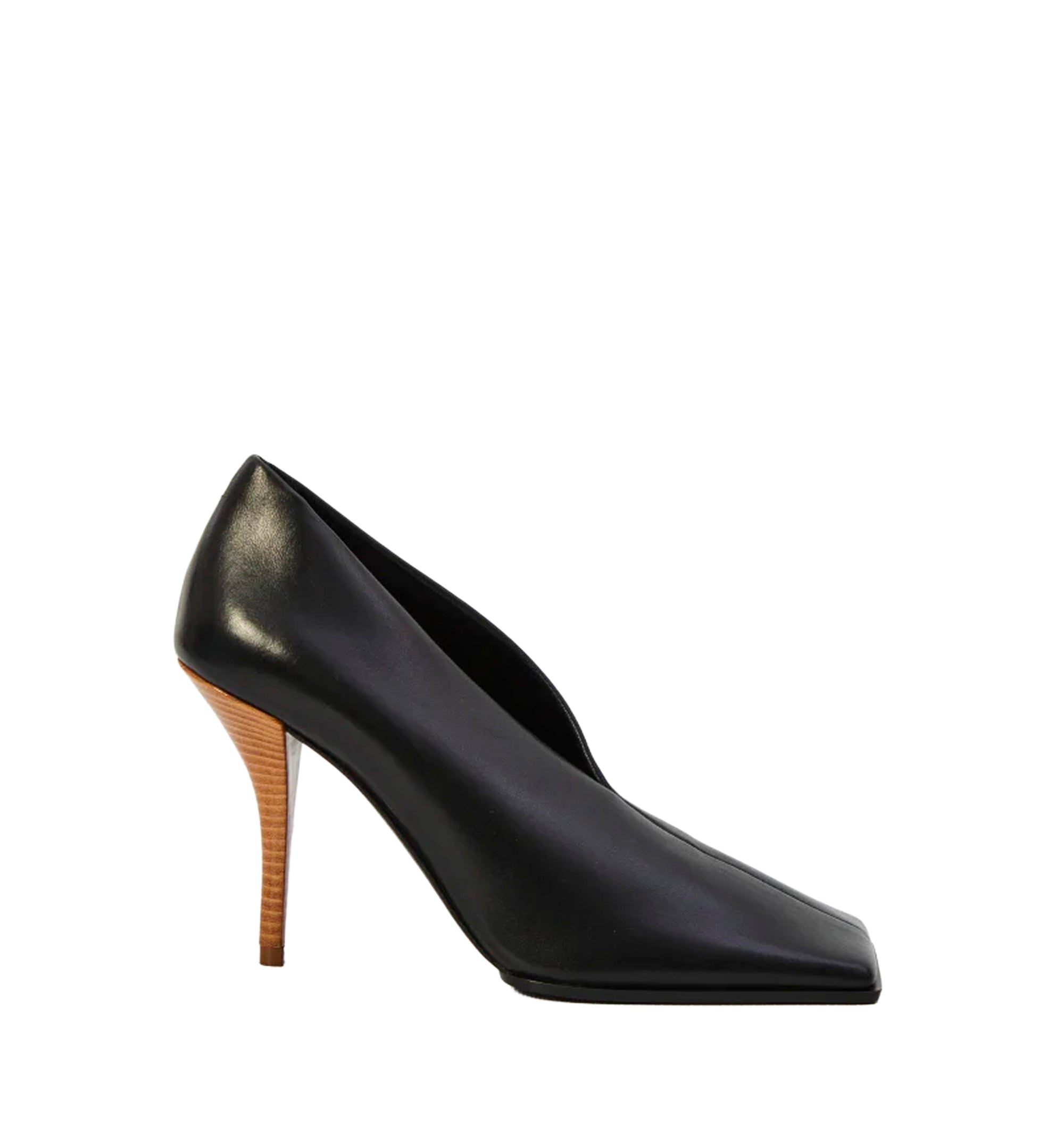 Soft Square Pumps In Leather