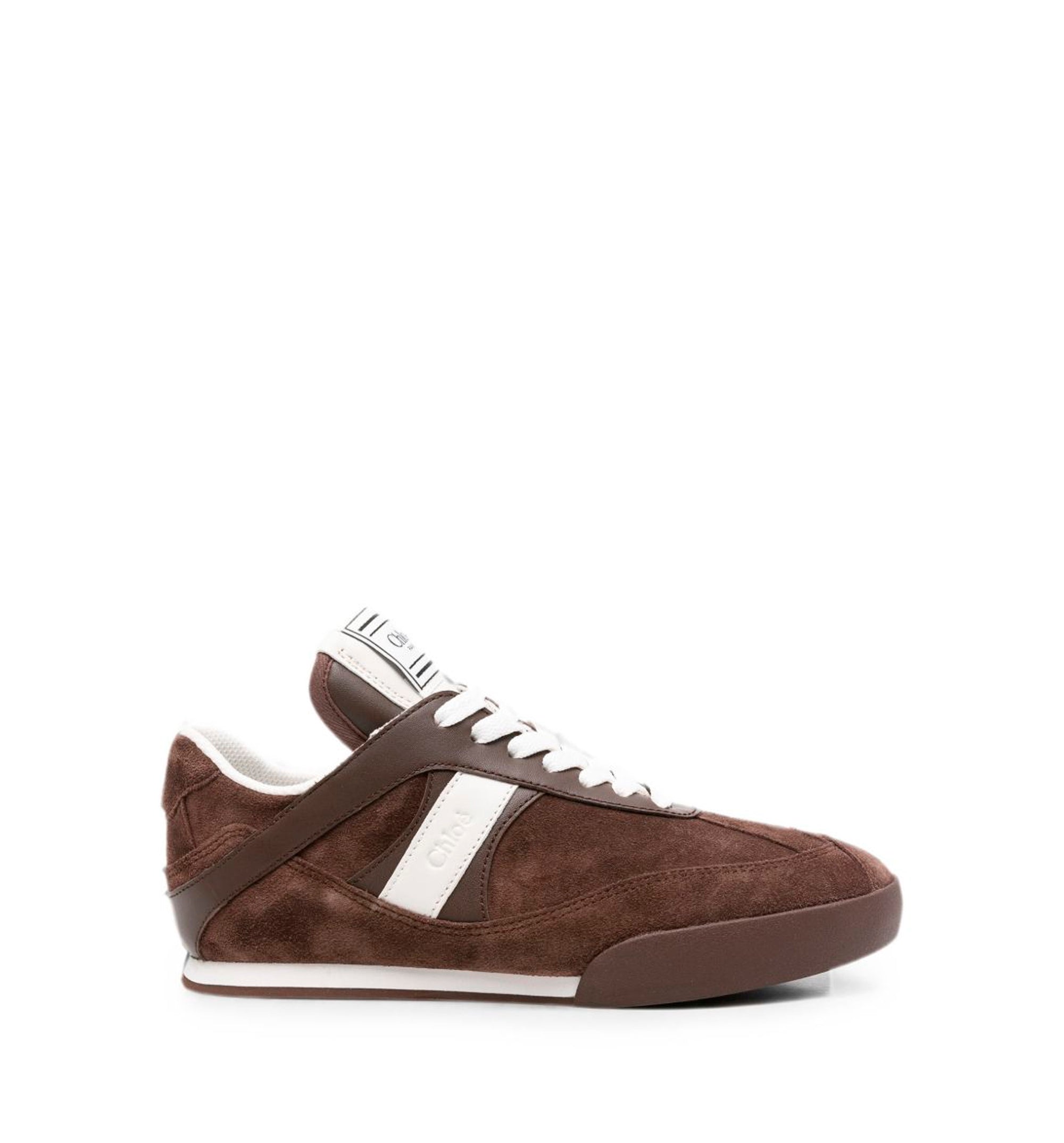 suede low top sneakers with logo patch