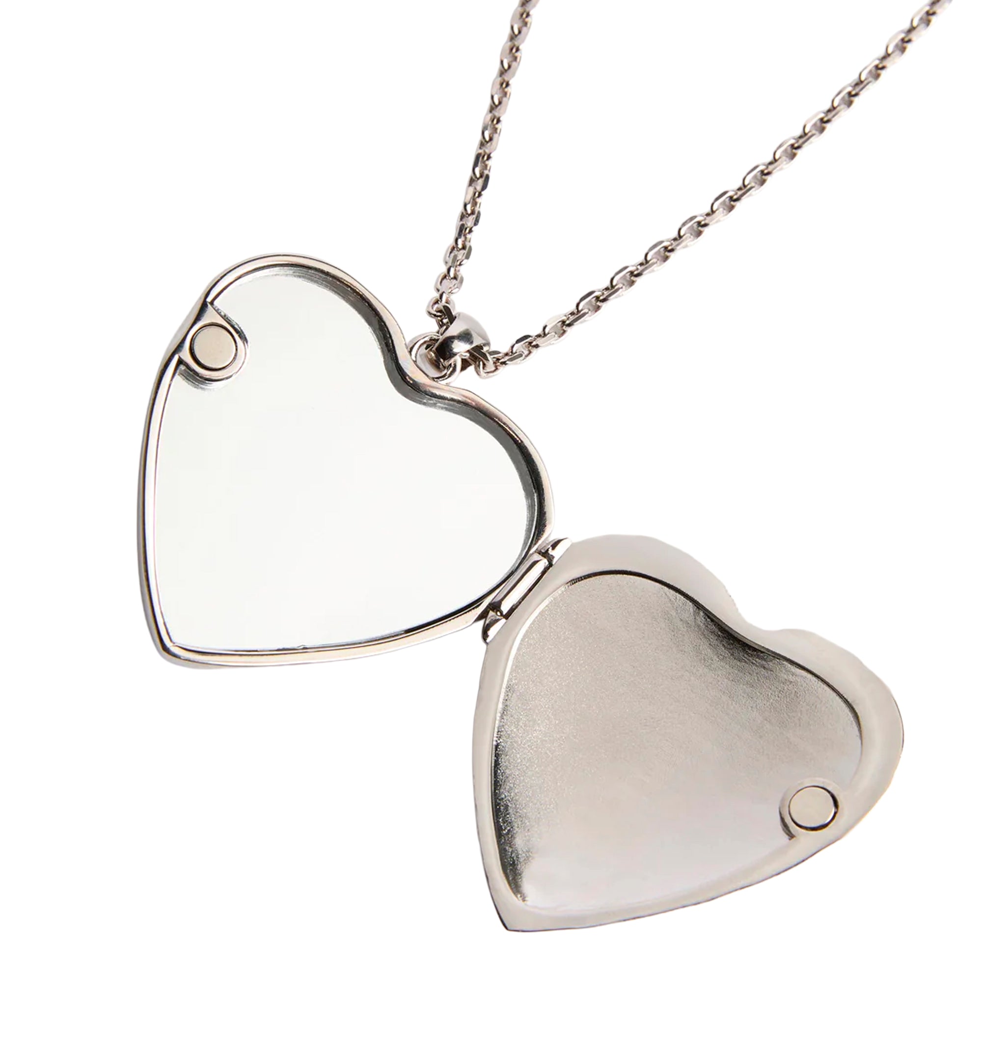 Heart Mirror Pendant Necklace